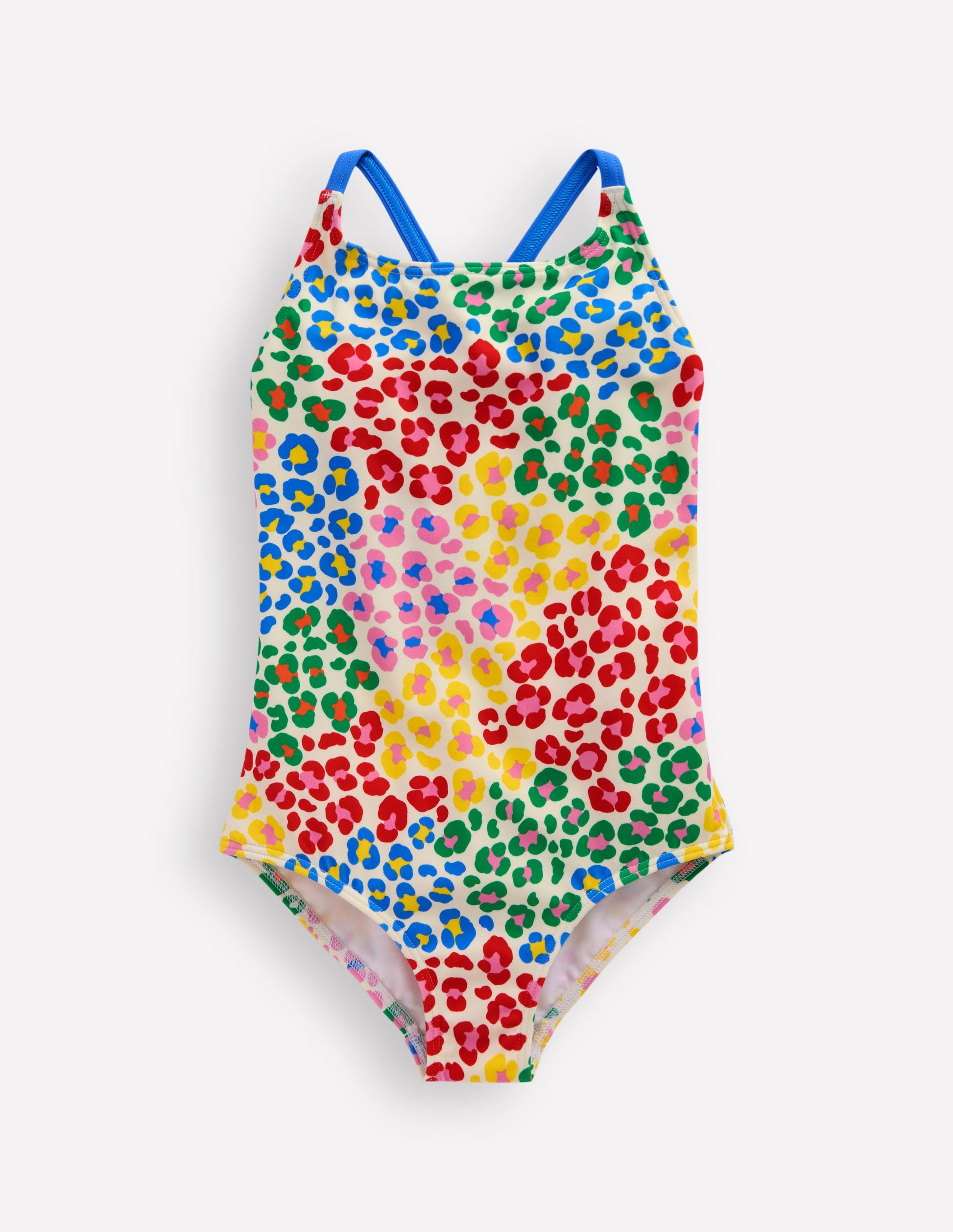 Selena Rainbow Strap Swimsuit-Multi Rainbow Leopard-1