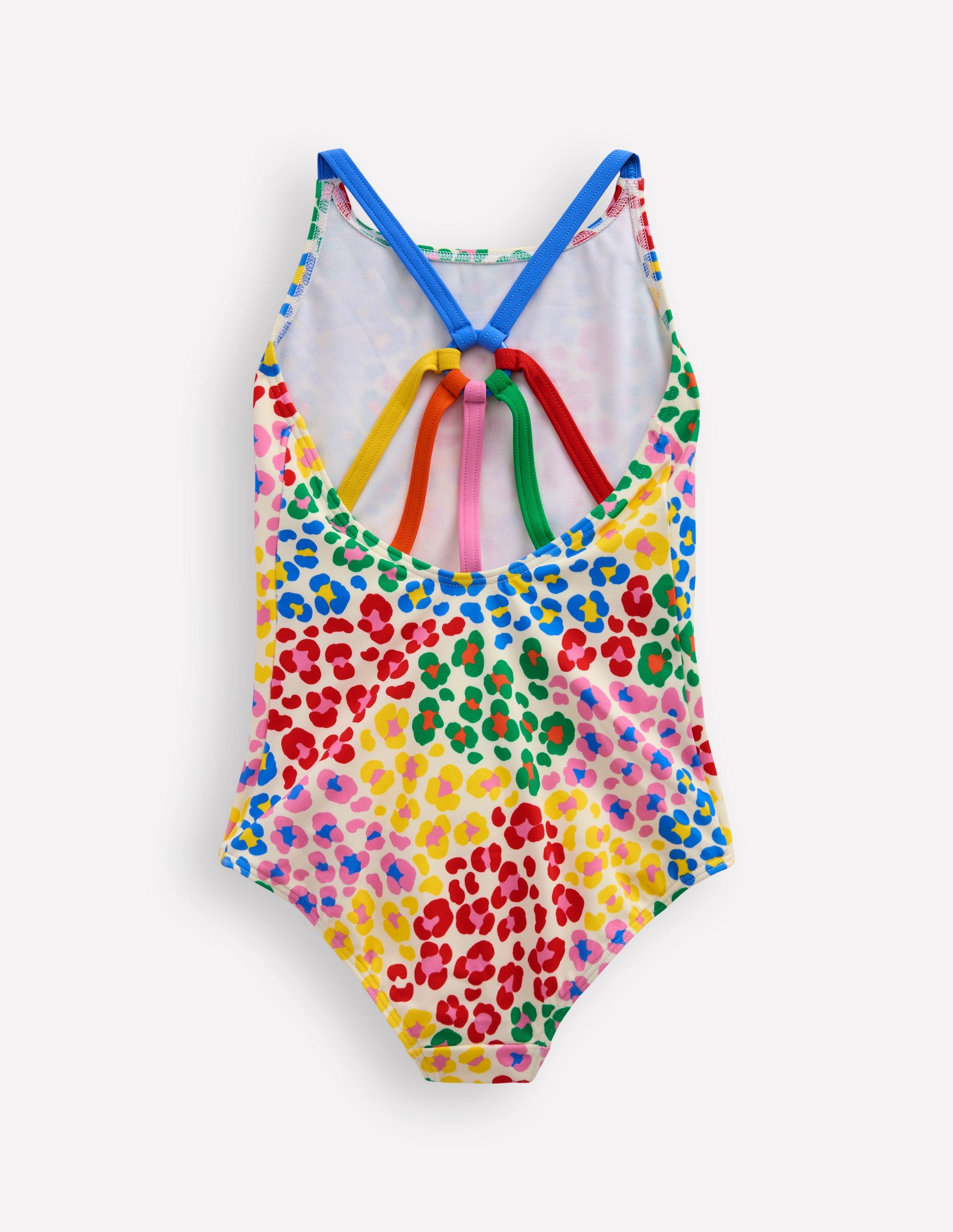 Selena Rainbow Strap Swimsuit-Multi Rainbow Leopard-2