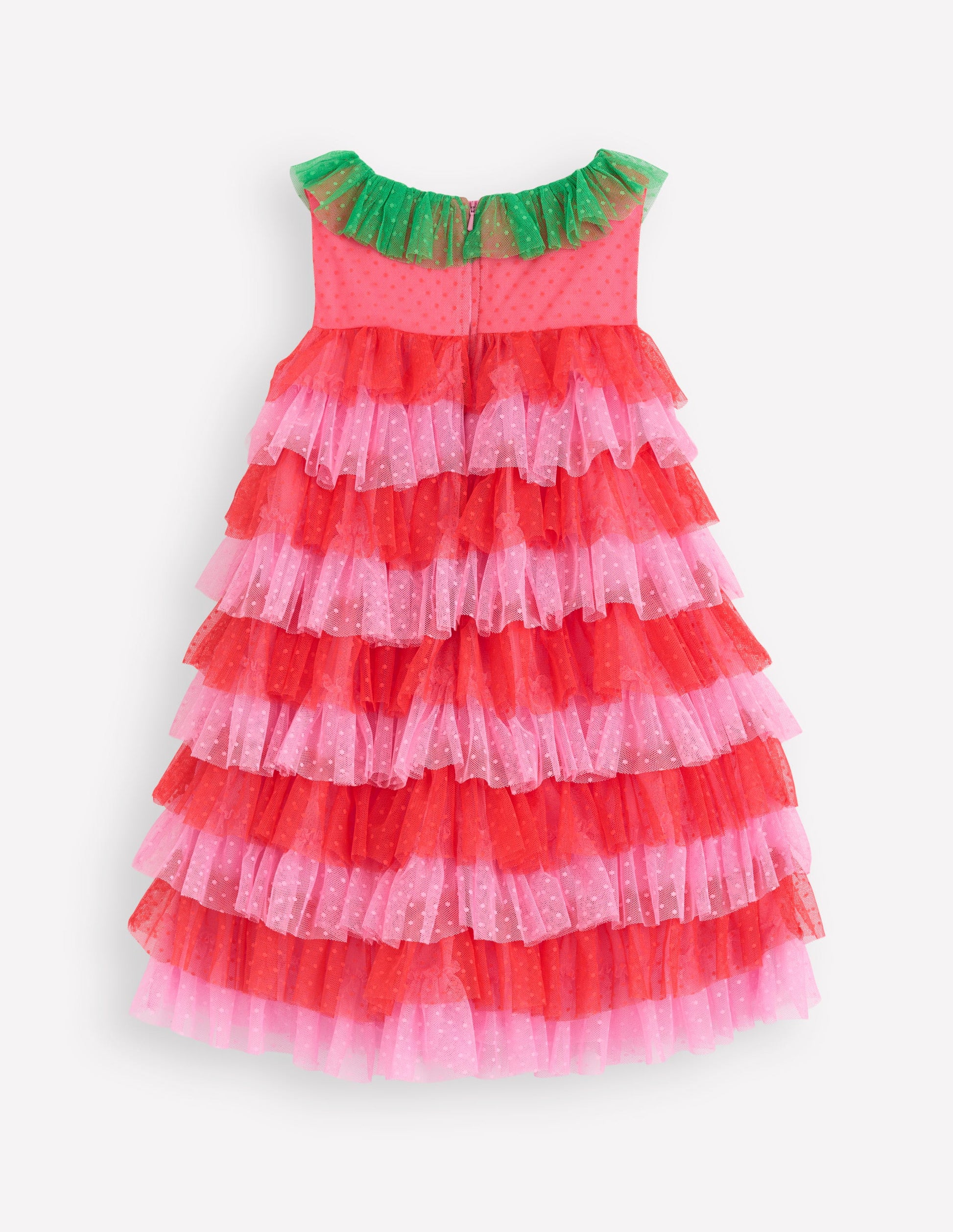 Strawberry Tulle Dress-Red/Pink-2