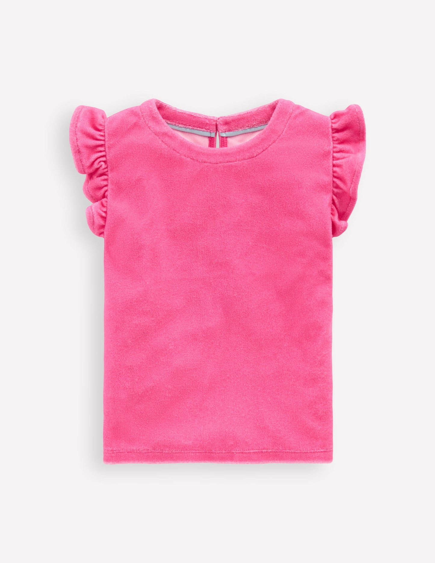 Relaxed Towelling Top-Sorbet Pink