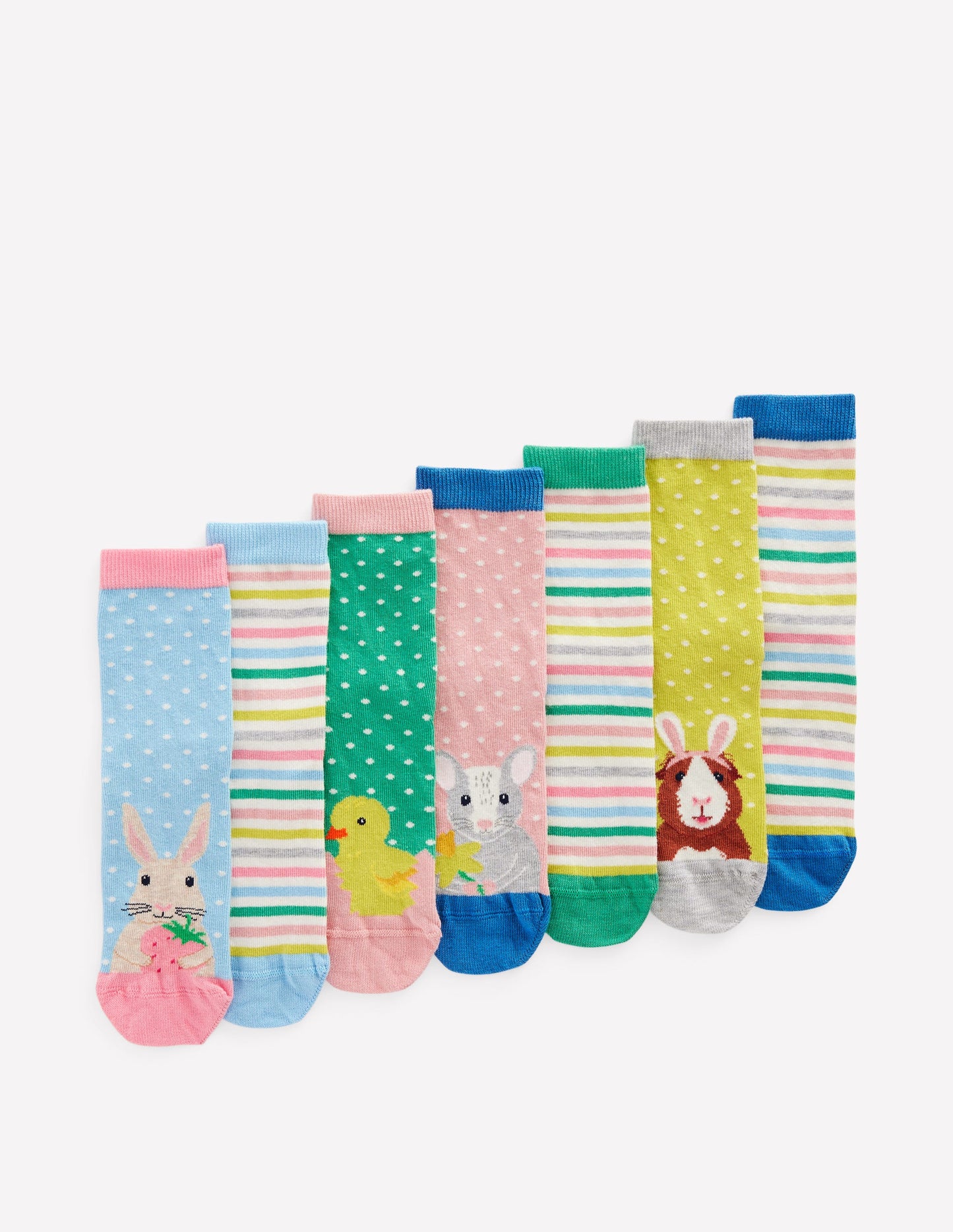 Socks 7 Pack-Easter Animals