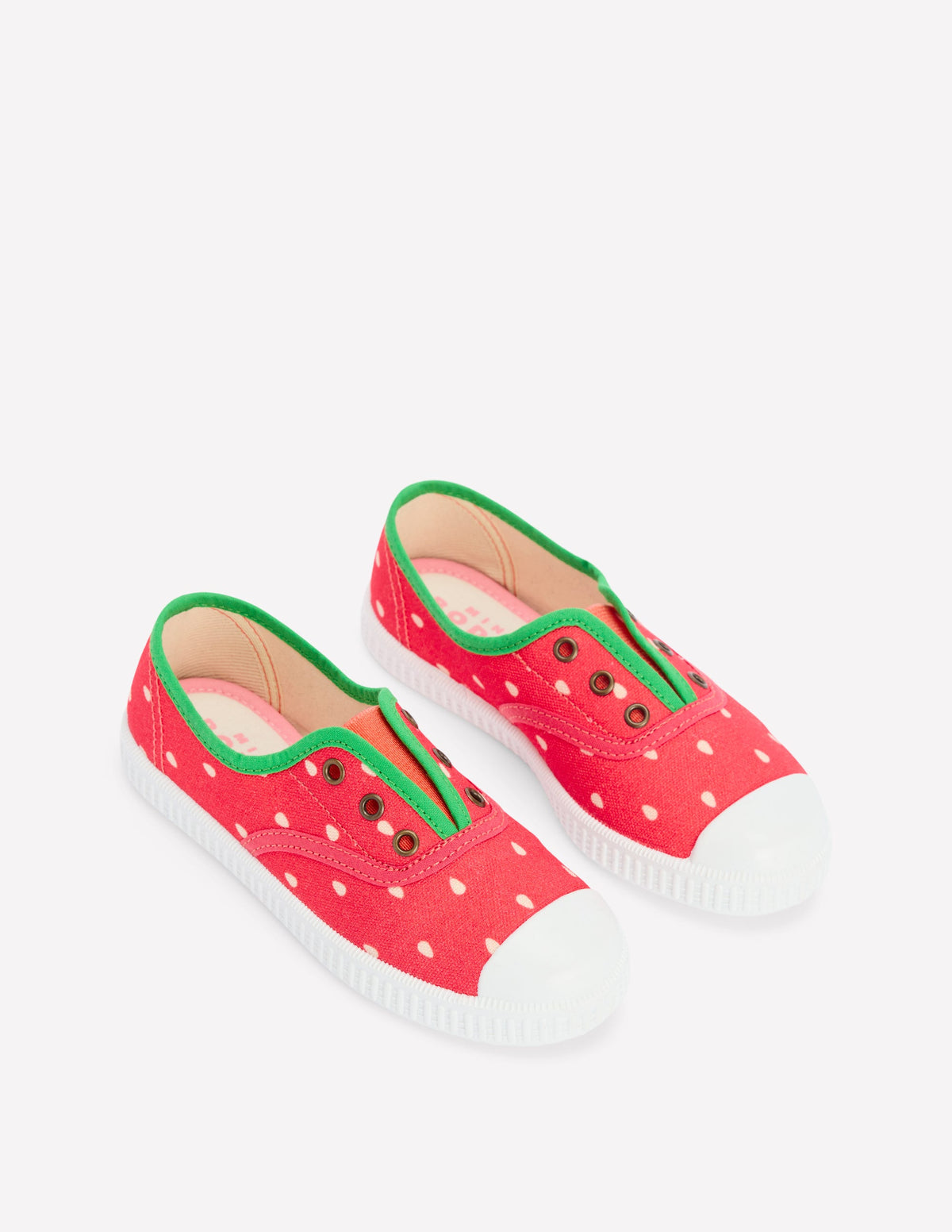 Laceless Canvas Pull-ons-Strawberry - Image 2