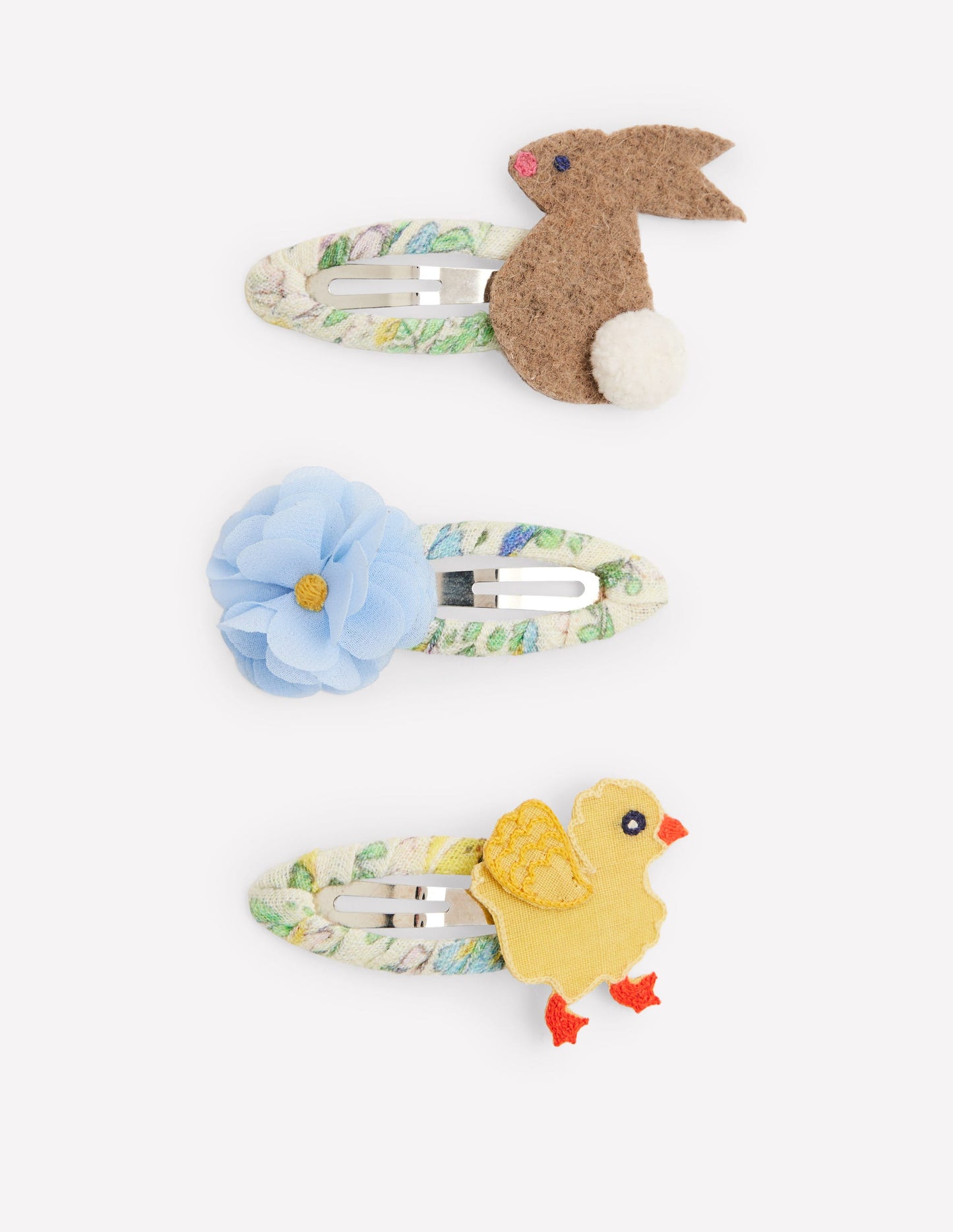 3 Pack Hair Clips-Easter Animals