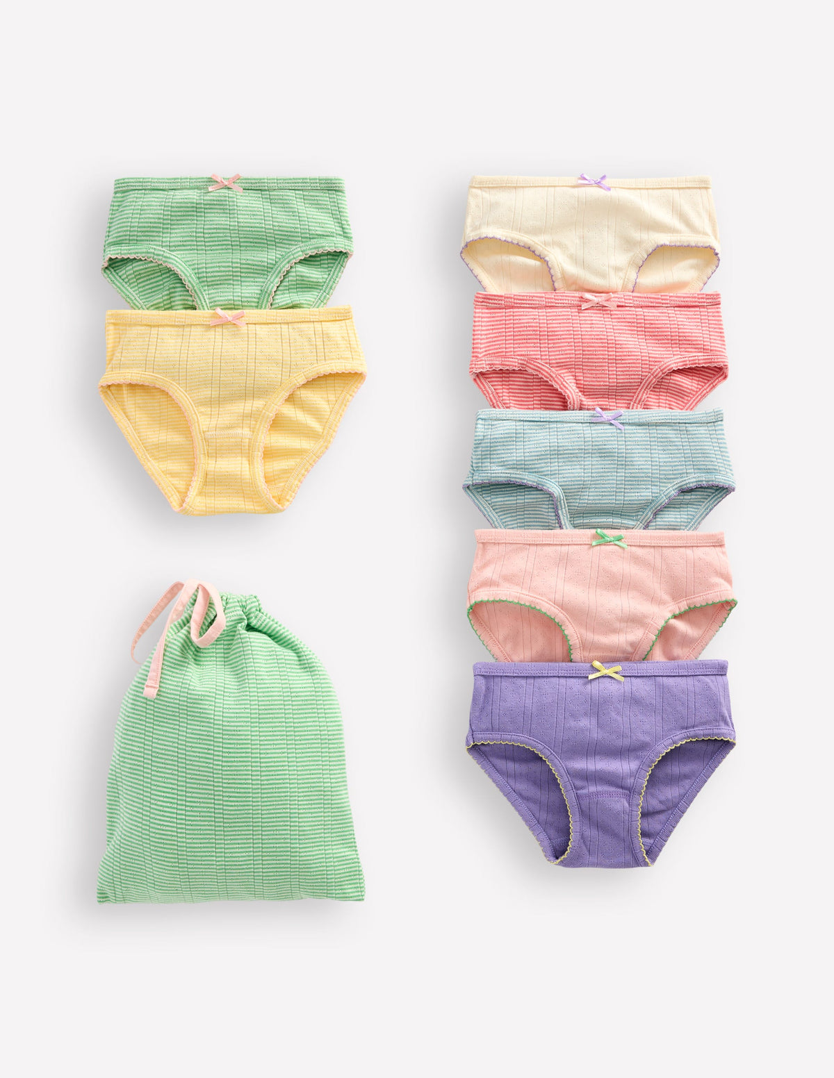 7 Pack Underwear-Pointelle Stripe - Image 1