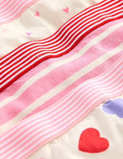 Underwear 3 Pack-Stripe/Heart/Plain