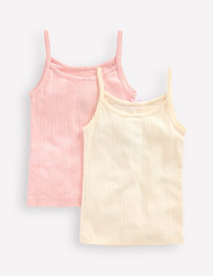 Tank Top 2 Pack-Pointelle Stripe