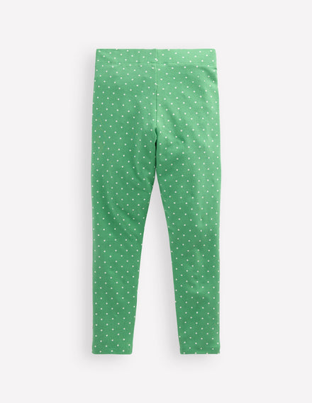 Appliqué Leggings-Aloe Green Bunnies