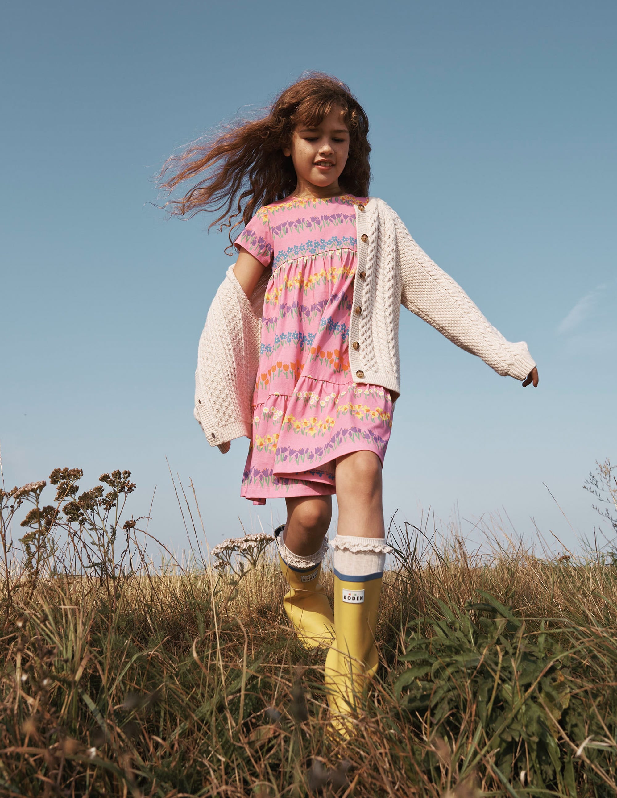 Heritage Cable Cardigan-Ecru - Image 4