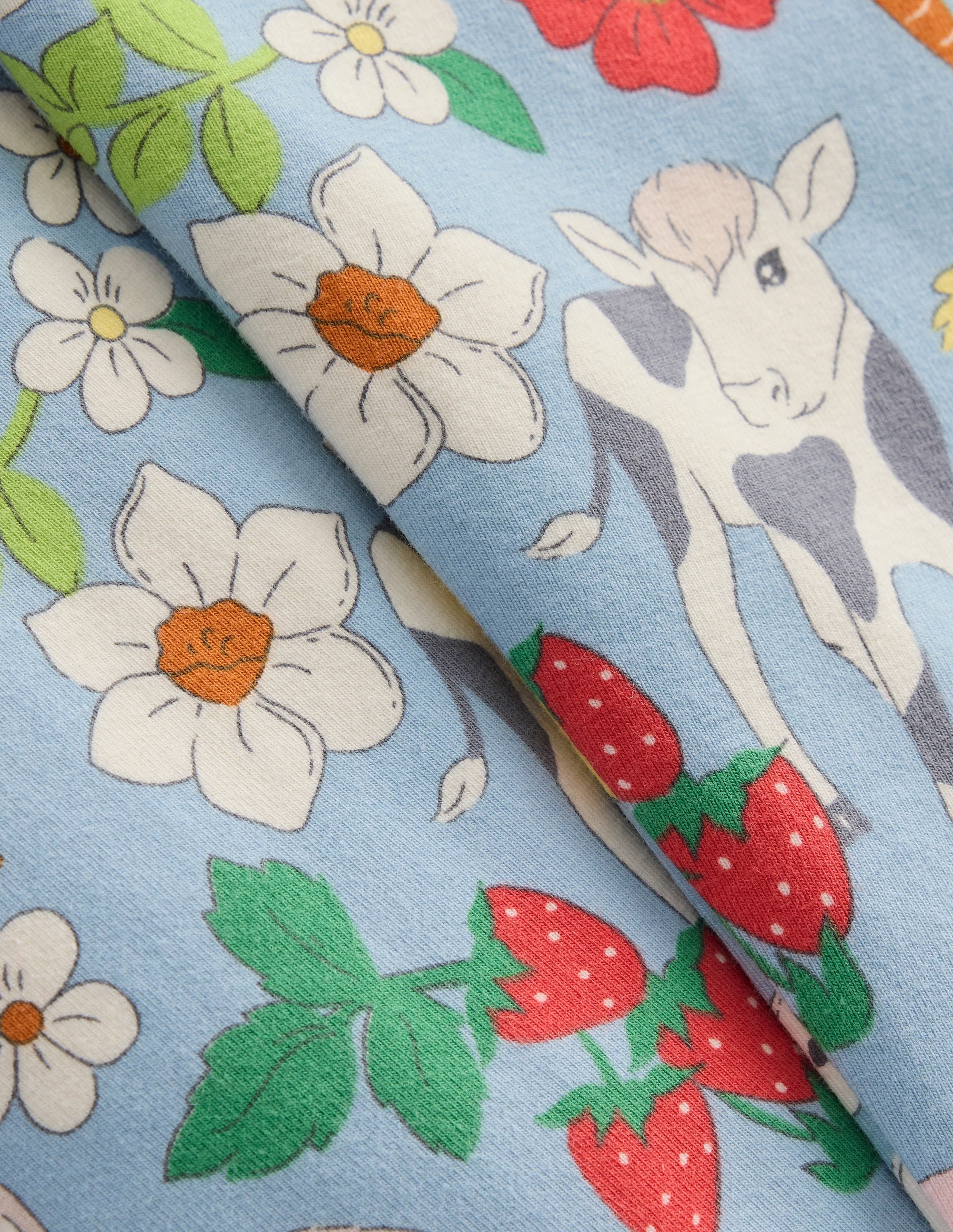Everyday Fun Leggings-Blue Spring Meadow - Image 3