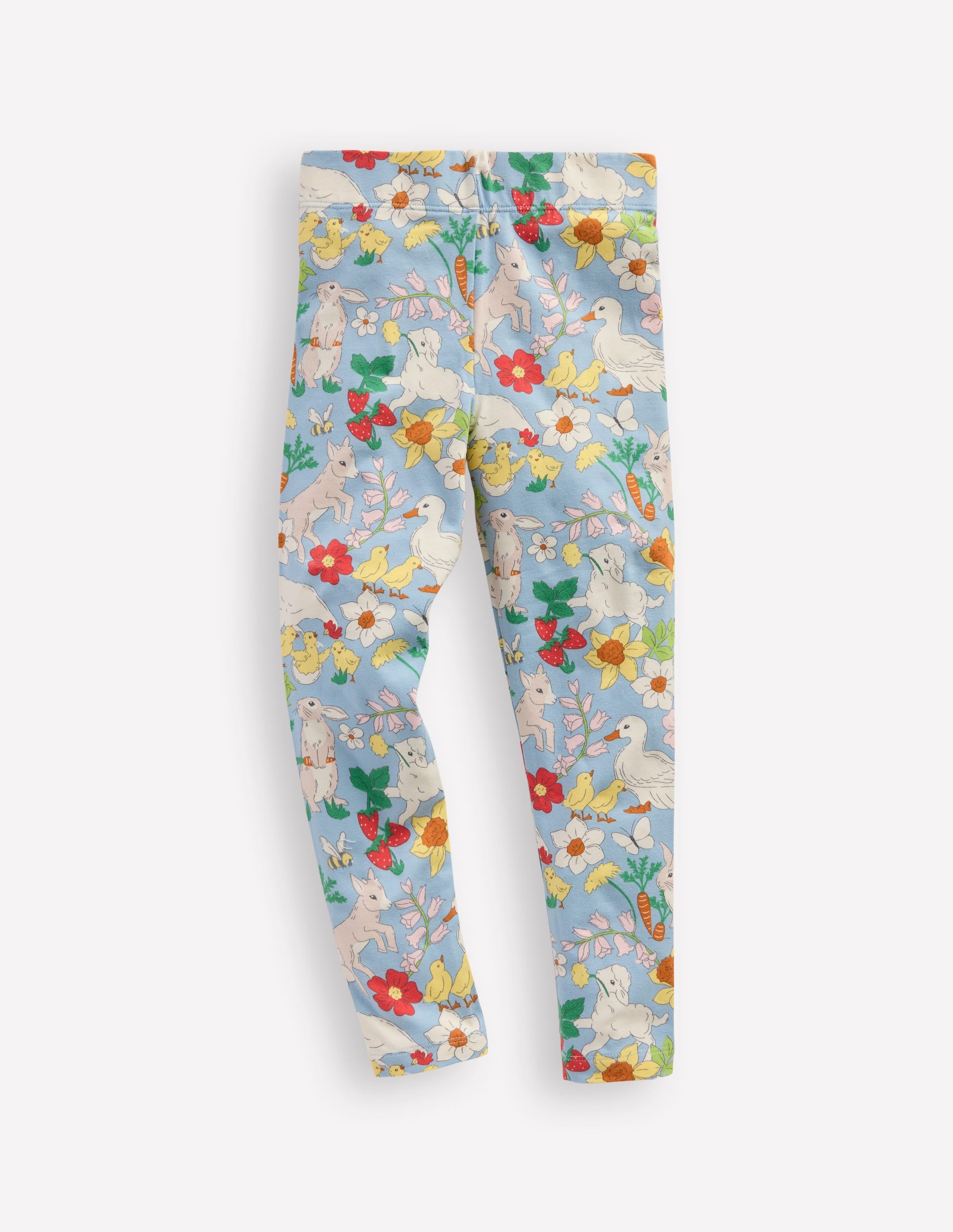 Everyday Fun Leggings-Blue Spring Meadow - Image 1