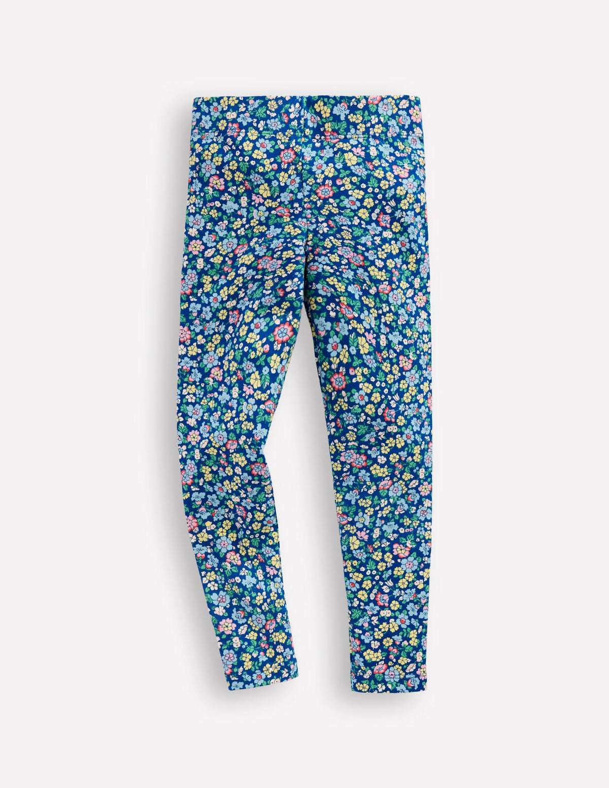 Everyday Fun Leggings-Sapphire Blue Nautical Floral - Image 1