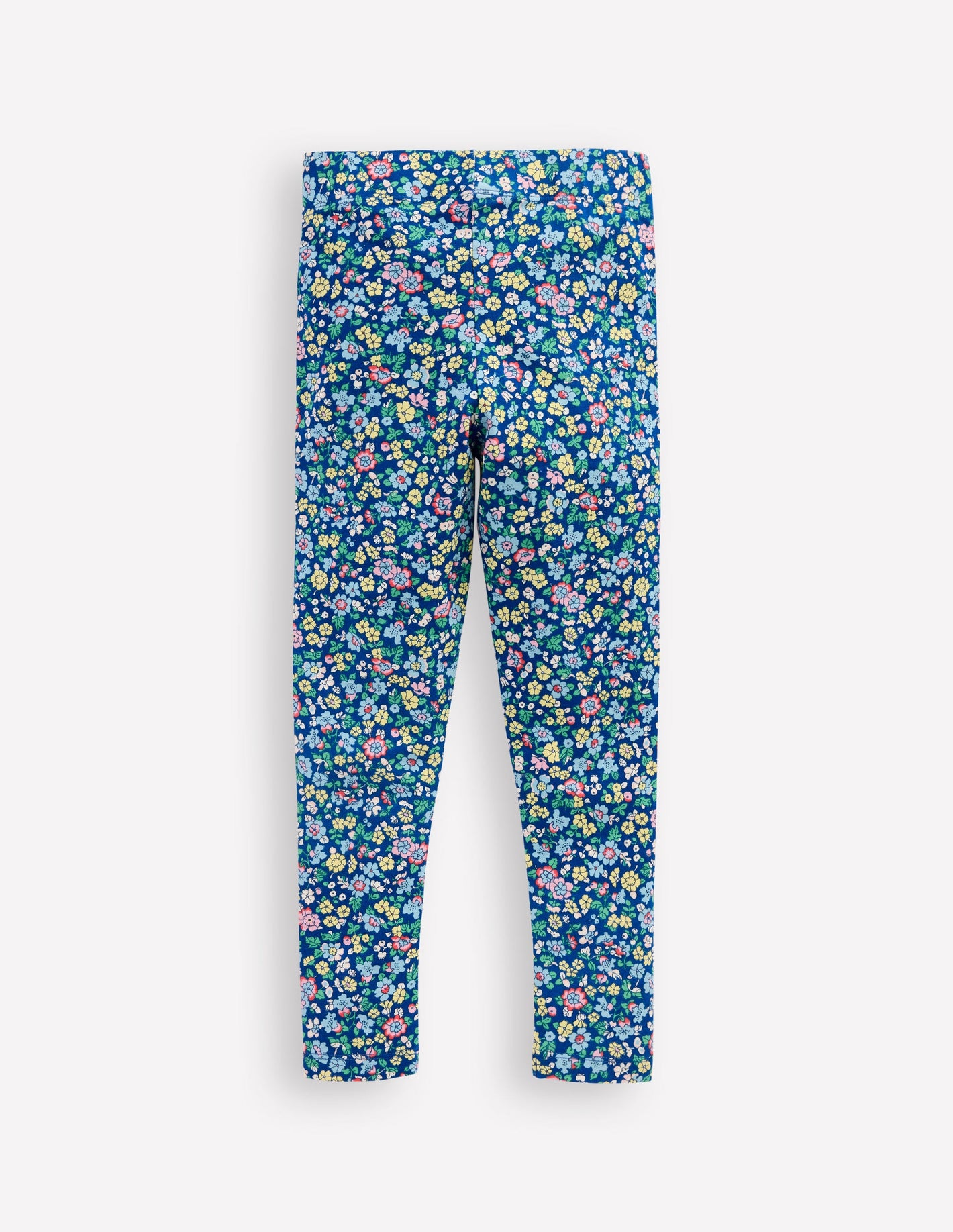 Fun Leggings-Sapphire Blue Nautical Floral