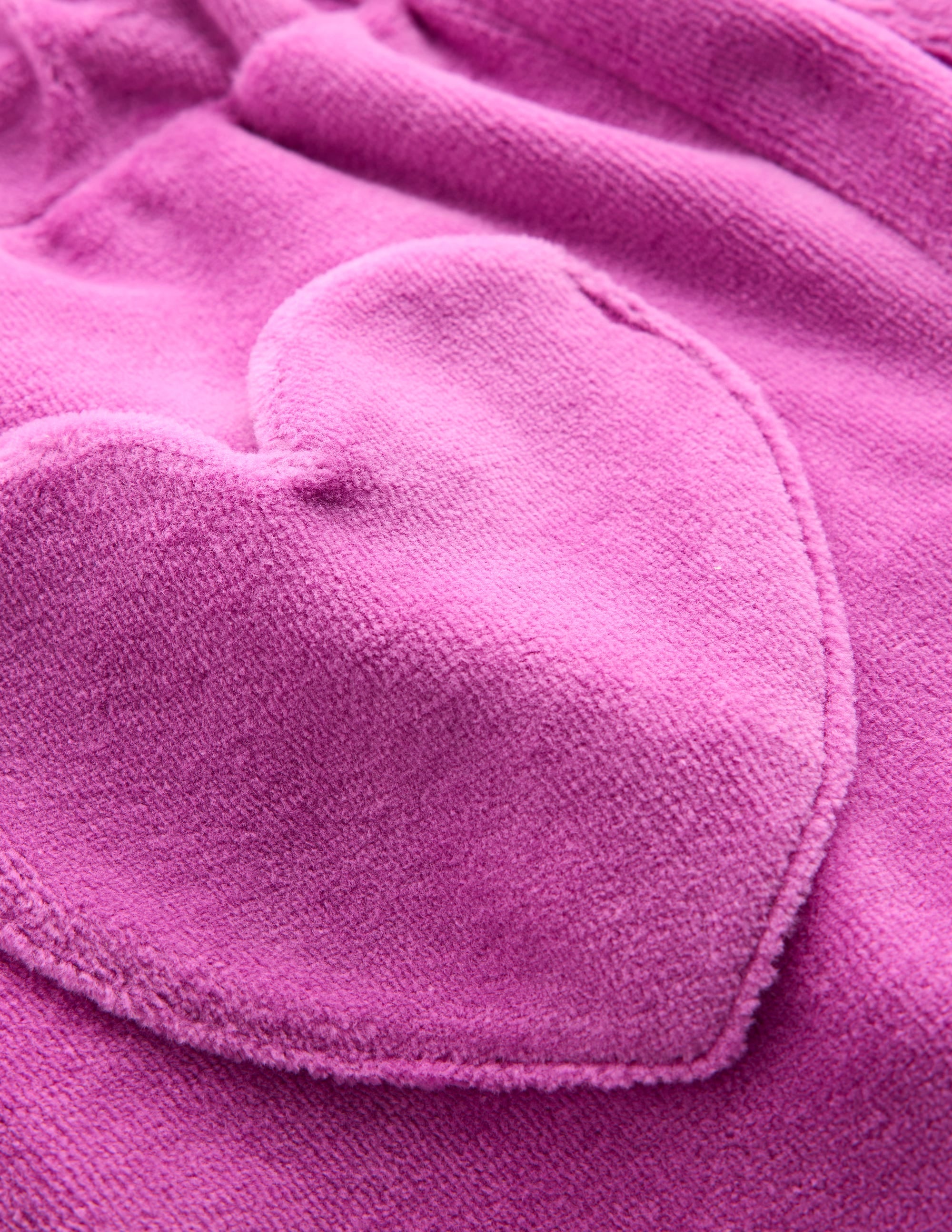Heart Pocket Velour Sweatpants-Foxglove Purple - Image 3