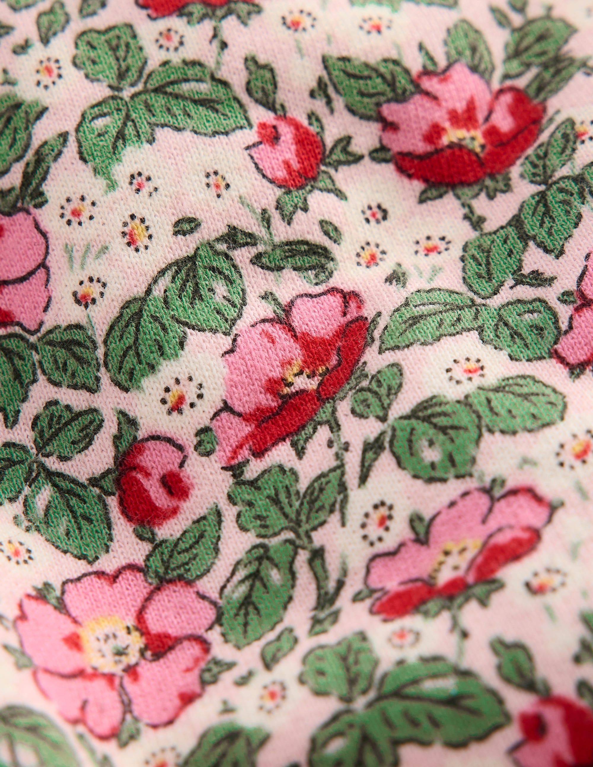 Printed Relaxed Sweatshirt-Chalk Pink Wild Rose - Image 3