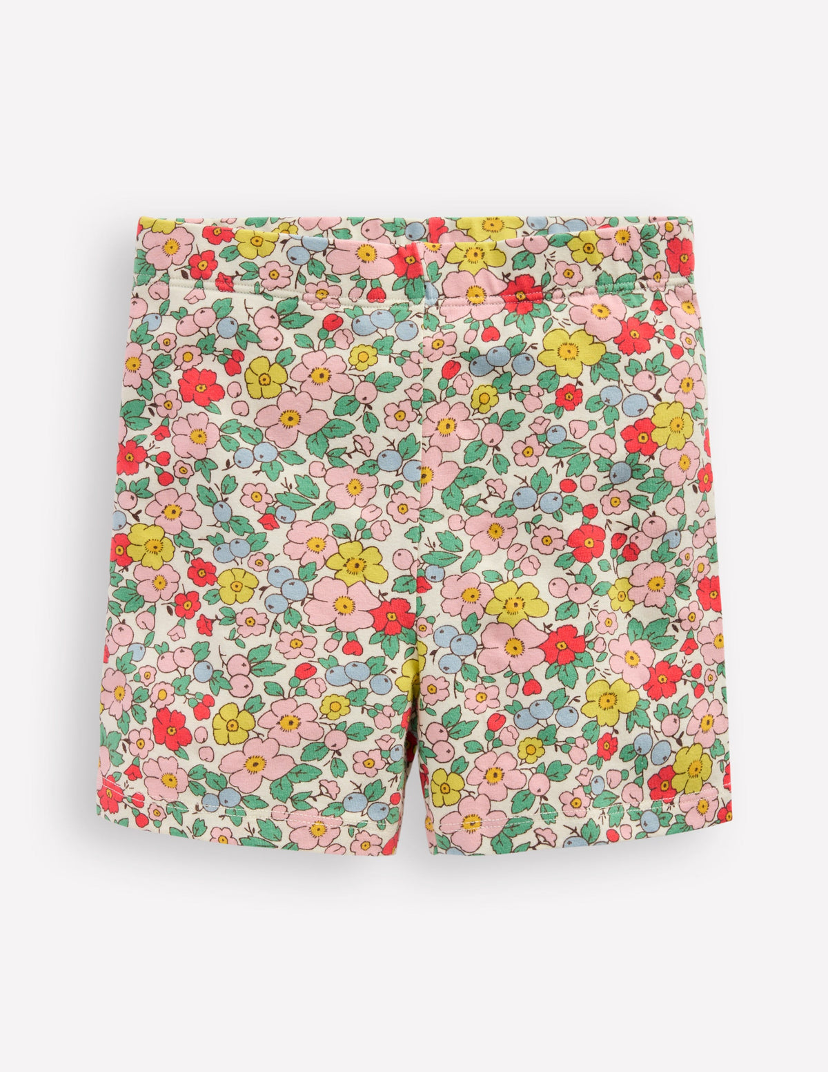 Cartwheel Shorts-Vanilla Apple Blossom Floral - Image 1