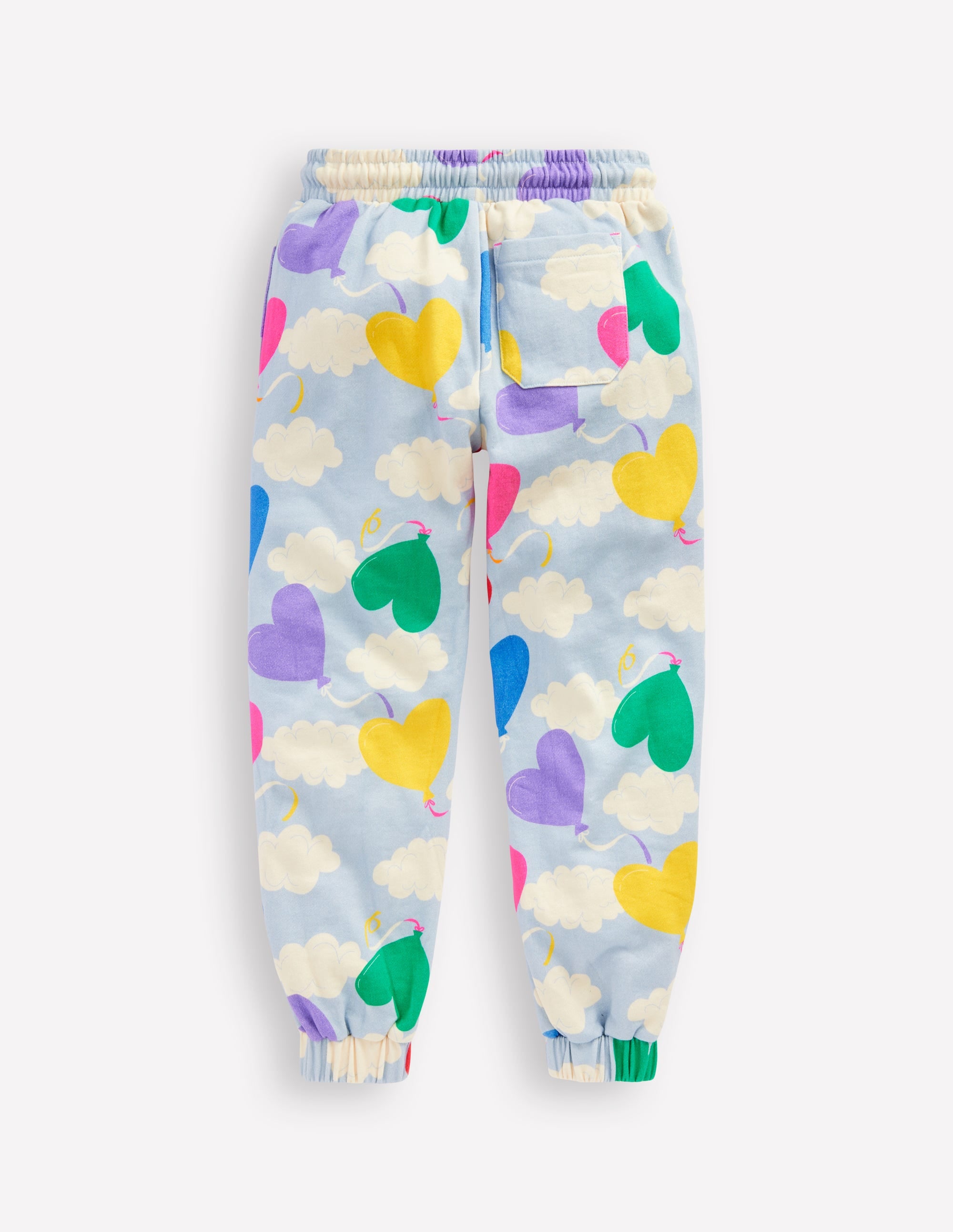 Printed Joggers-Misty Blue Balloon Sky - Image 2
