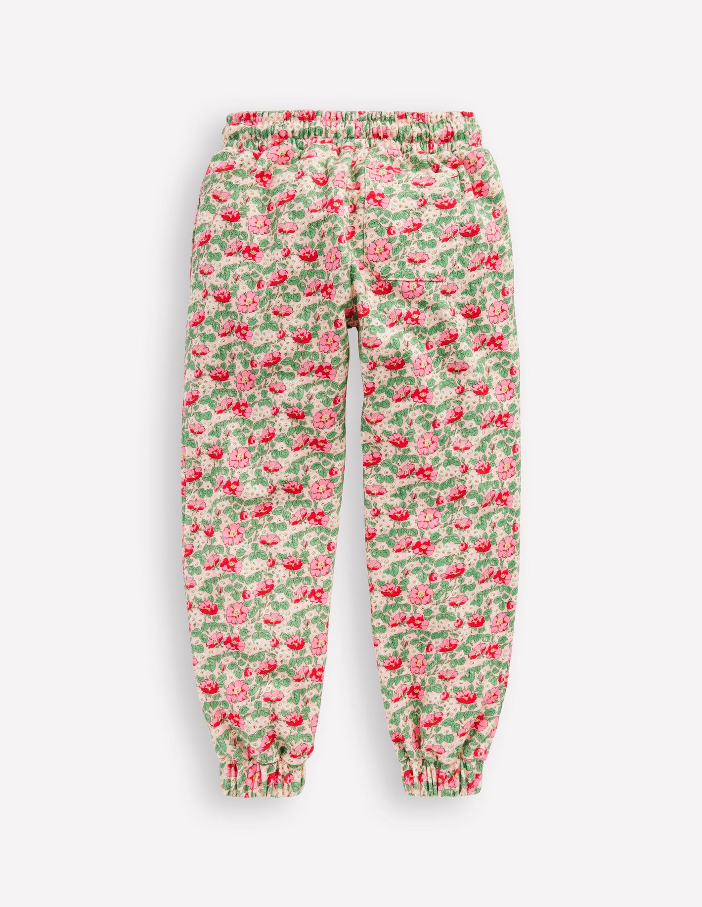 Printed Joggers-Chalk Pink Wild Rose