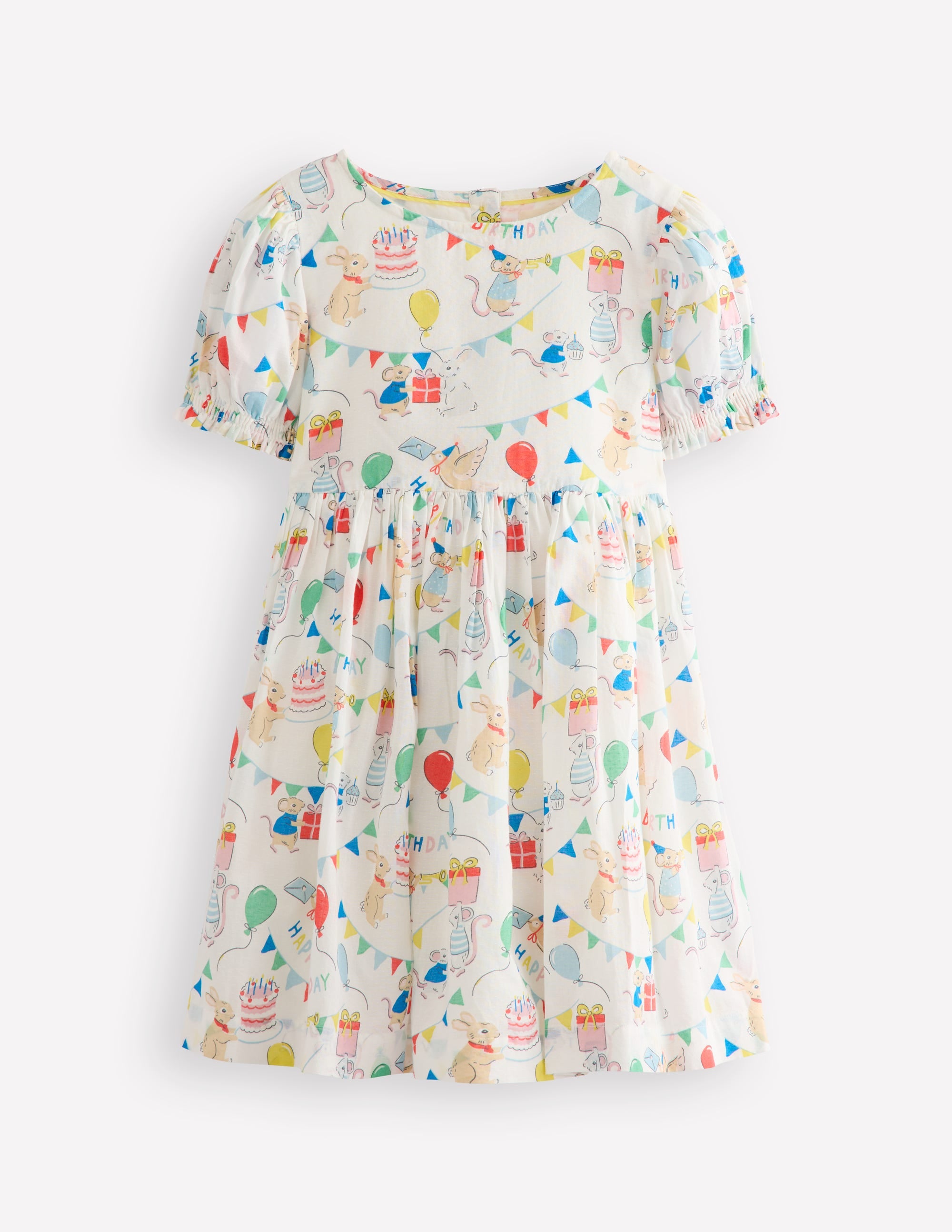 Madeline Woven Dress-Birthday Print - Image 1