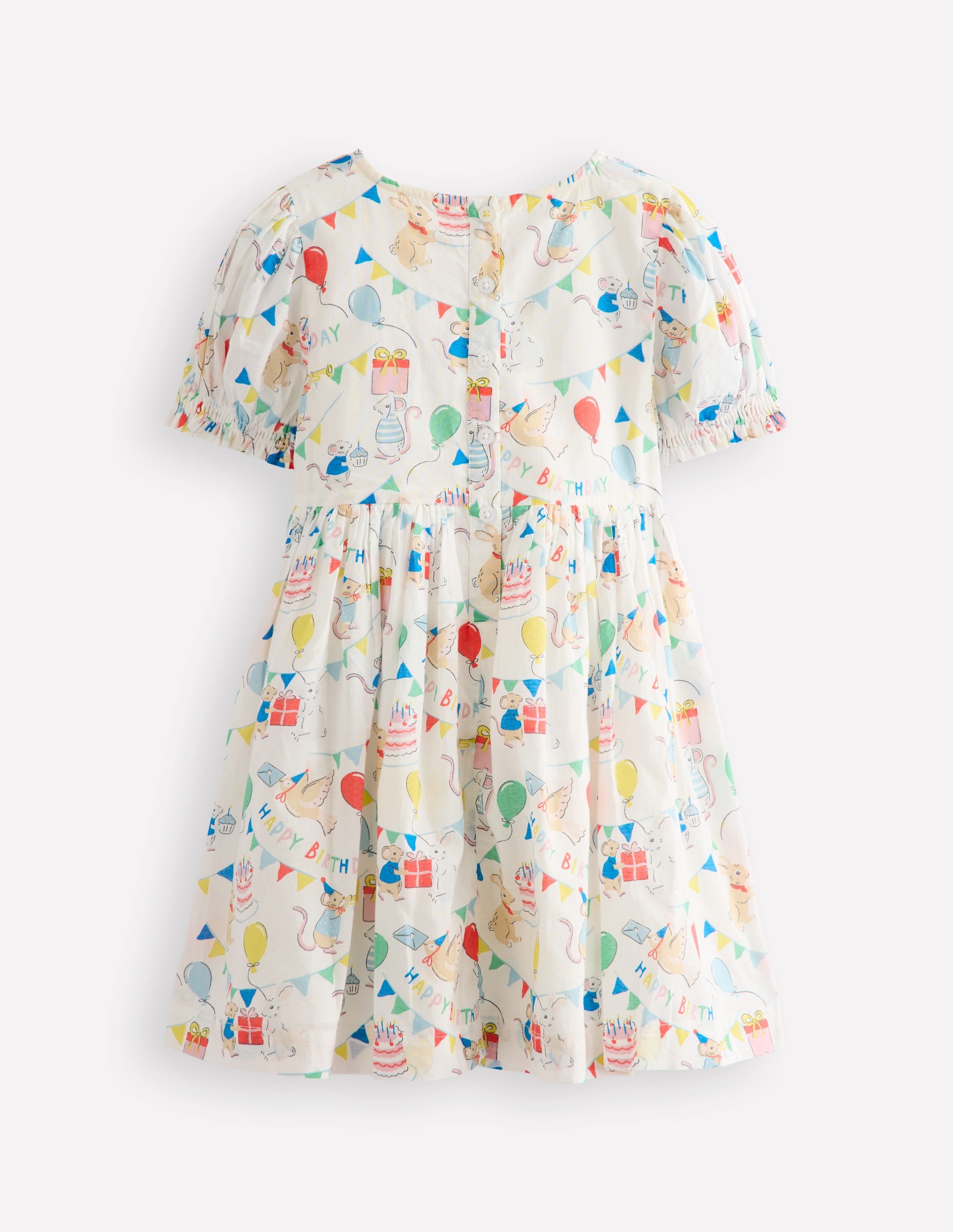 Madeline Woven Dress-Birthday Print - Image 2