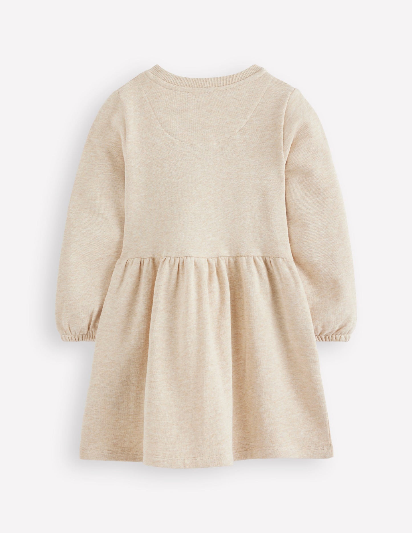 Joan Boucle Appliqué Dress-Oatmeal Marl Easter Patches