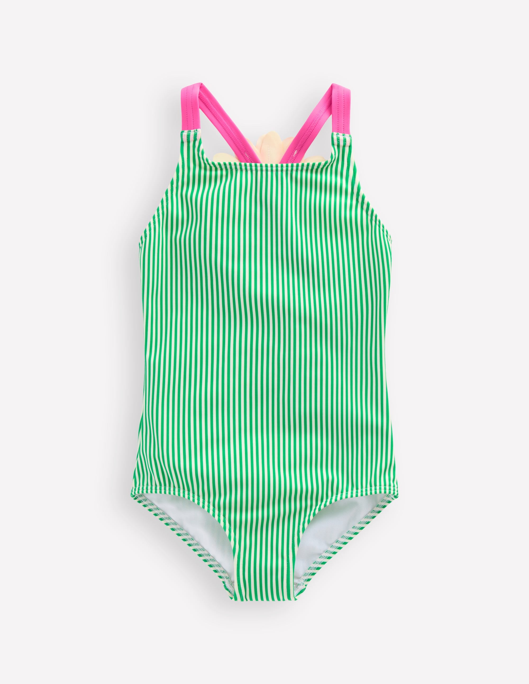 Applique Back Swimsuit-Green Daisy - Image 2