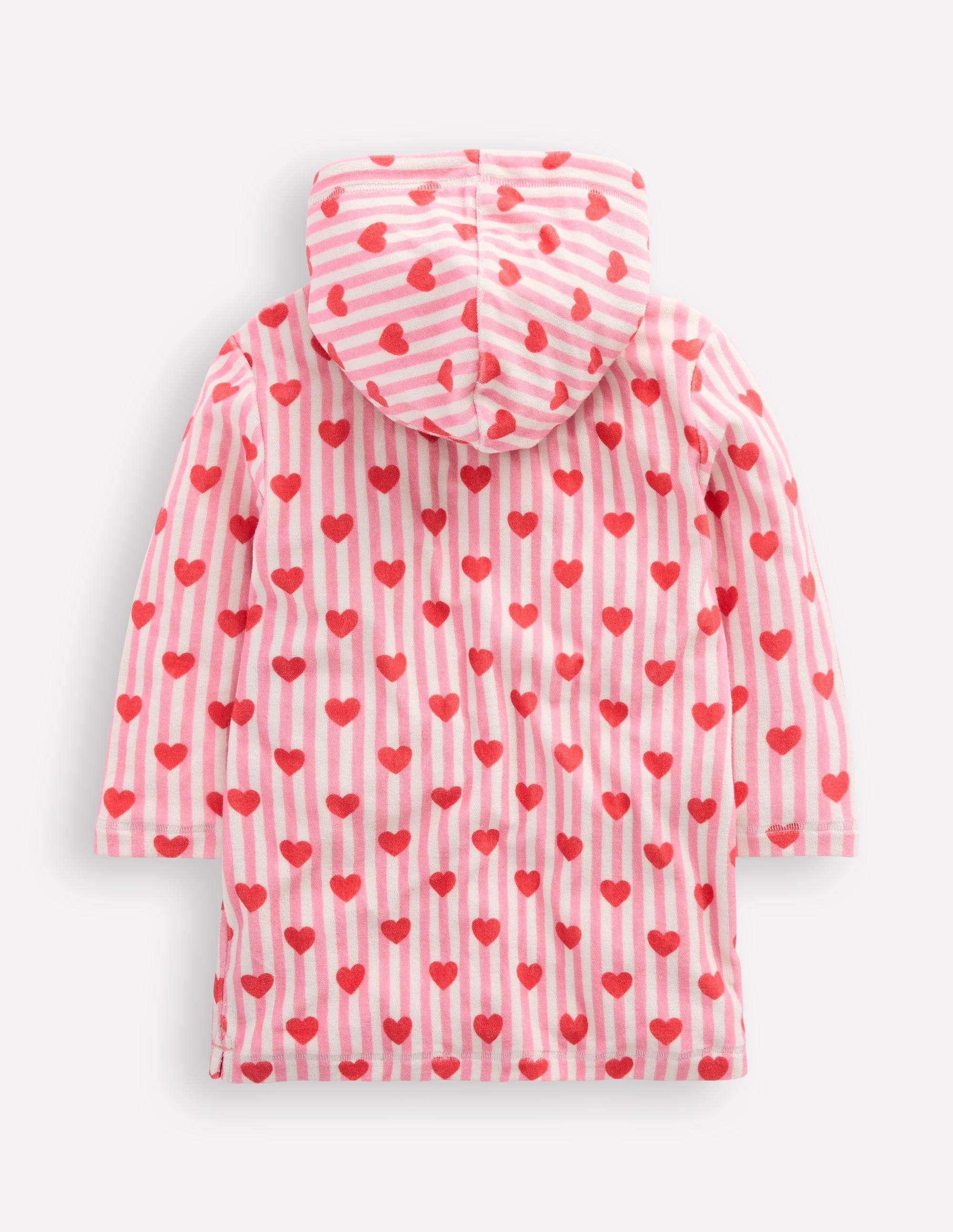 Romie Towelling Zip Throw-On-Festival Pink Giant Dais - Image 2