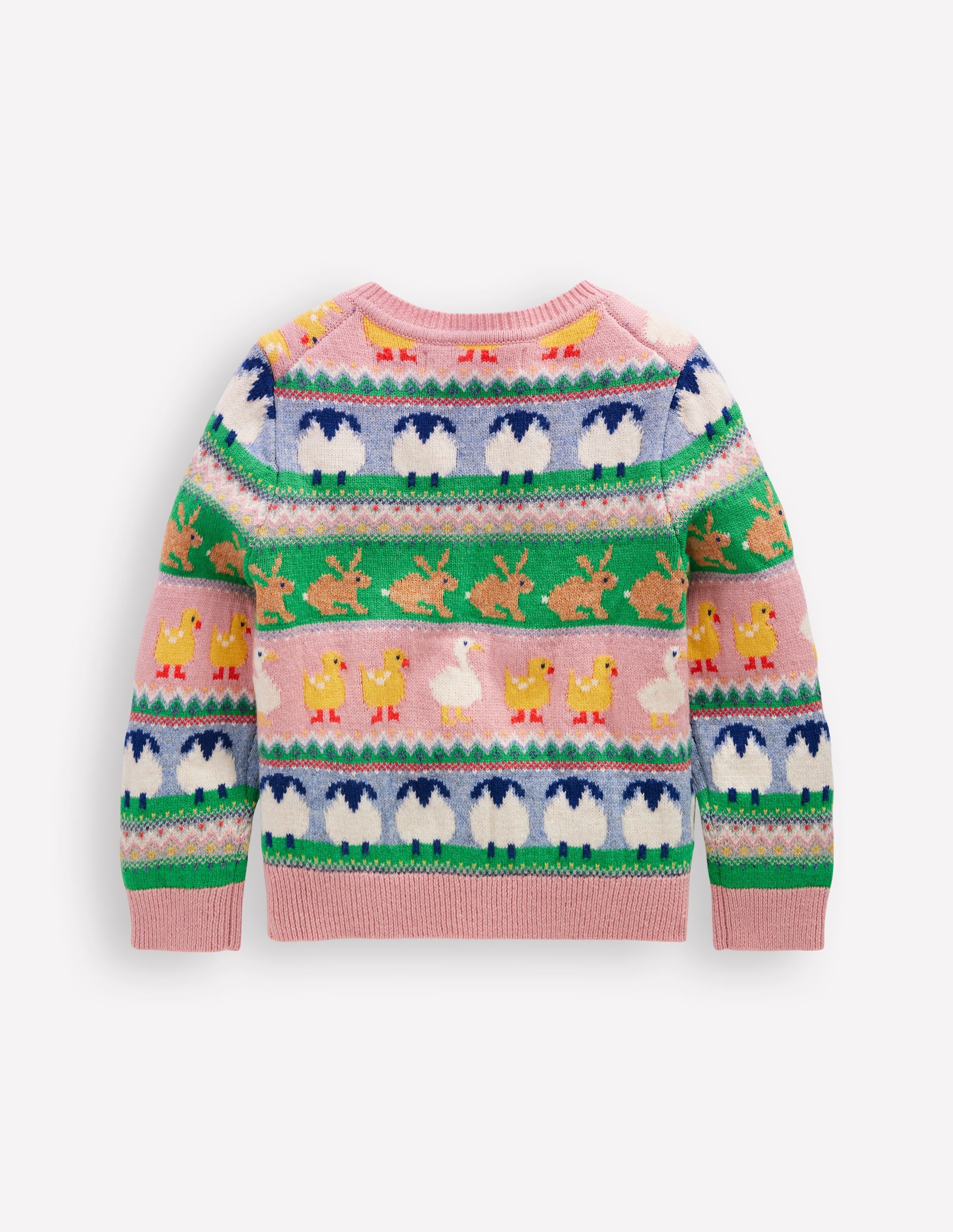 Edie Fair Isle Cardigan-Easter Fair Isle - Image 2