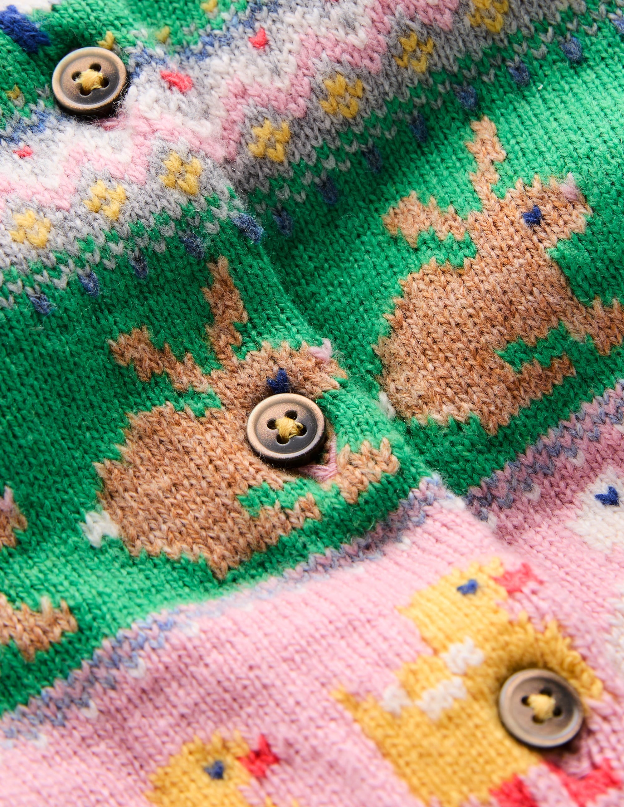 Edie Fair Isle Cardigan-Easter Fair Isle - Image 3