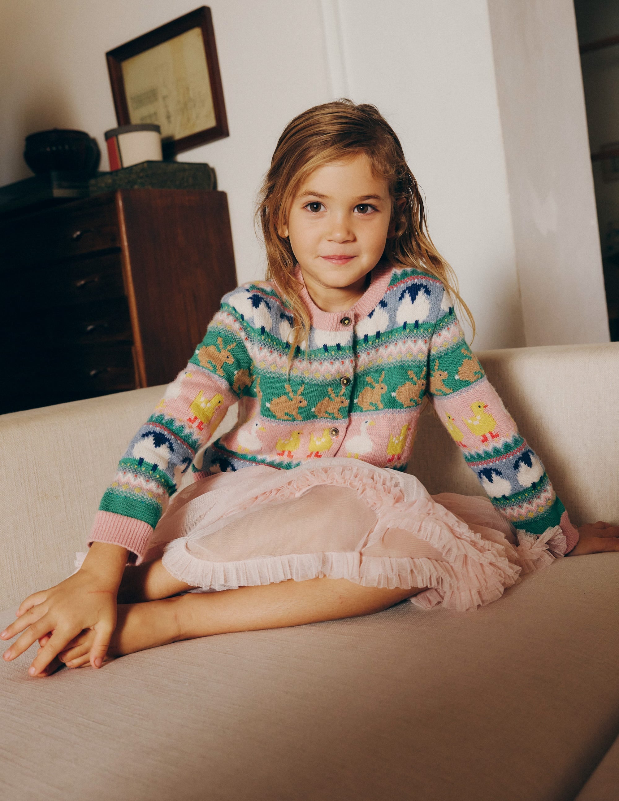 Edie Fair Isle Cardigan-Easter Fair Isle - Image 4