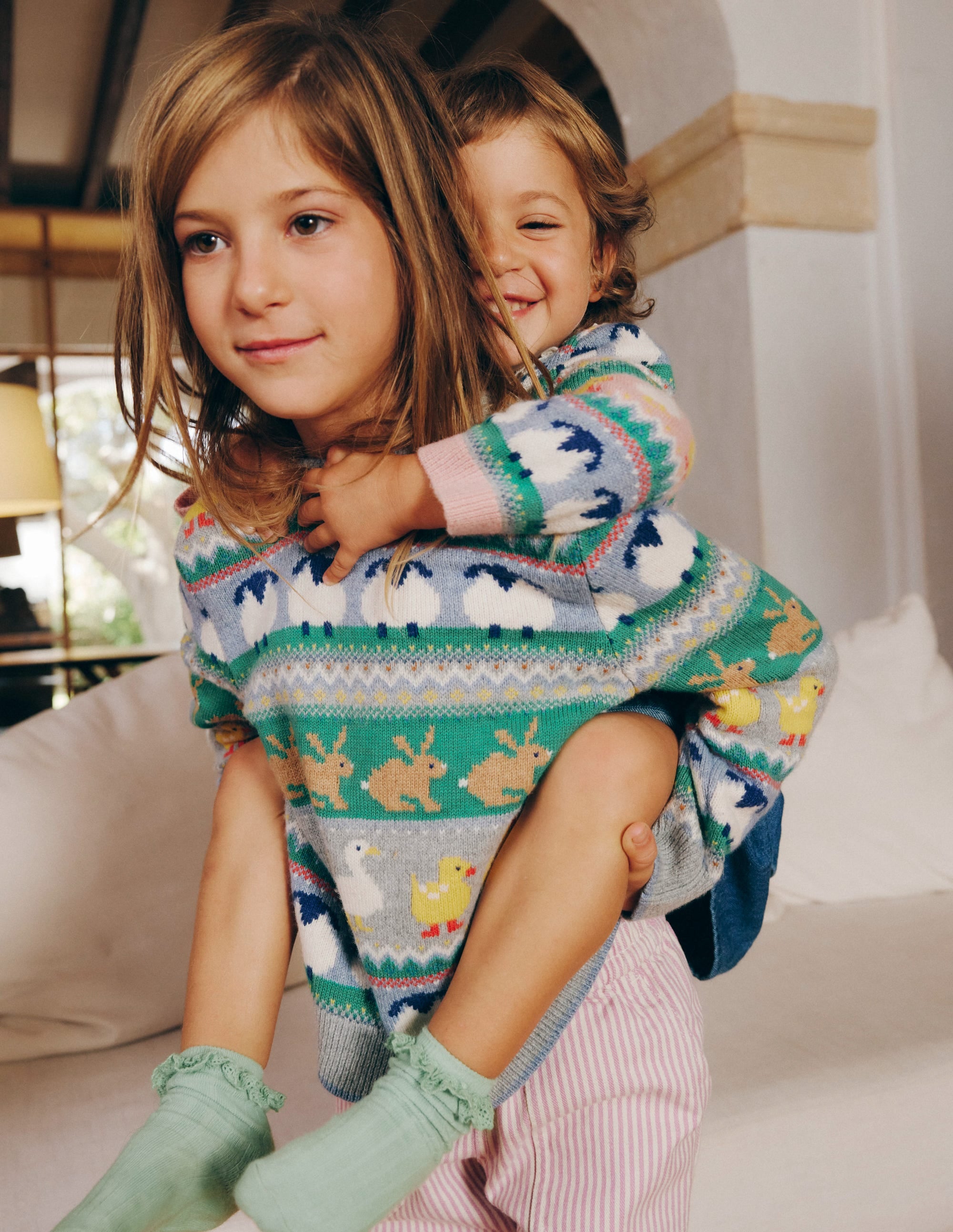 Edie Fair Isle Cardigan-Easter Fair Isle - Image 5