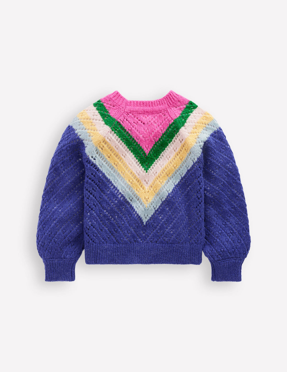 Chevron Jumper-Blue/Pink Chevron - Image 2