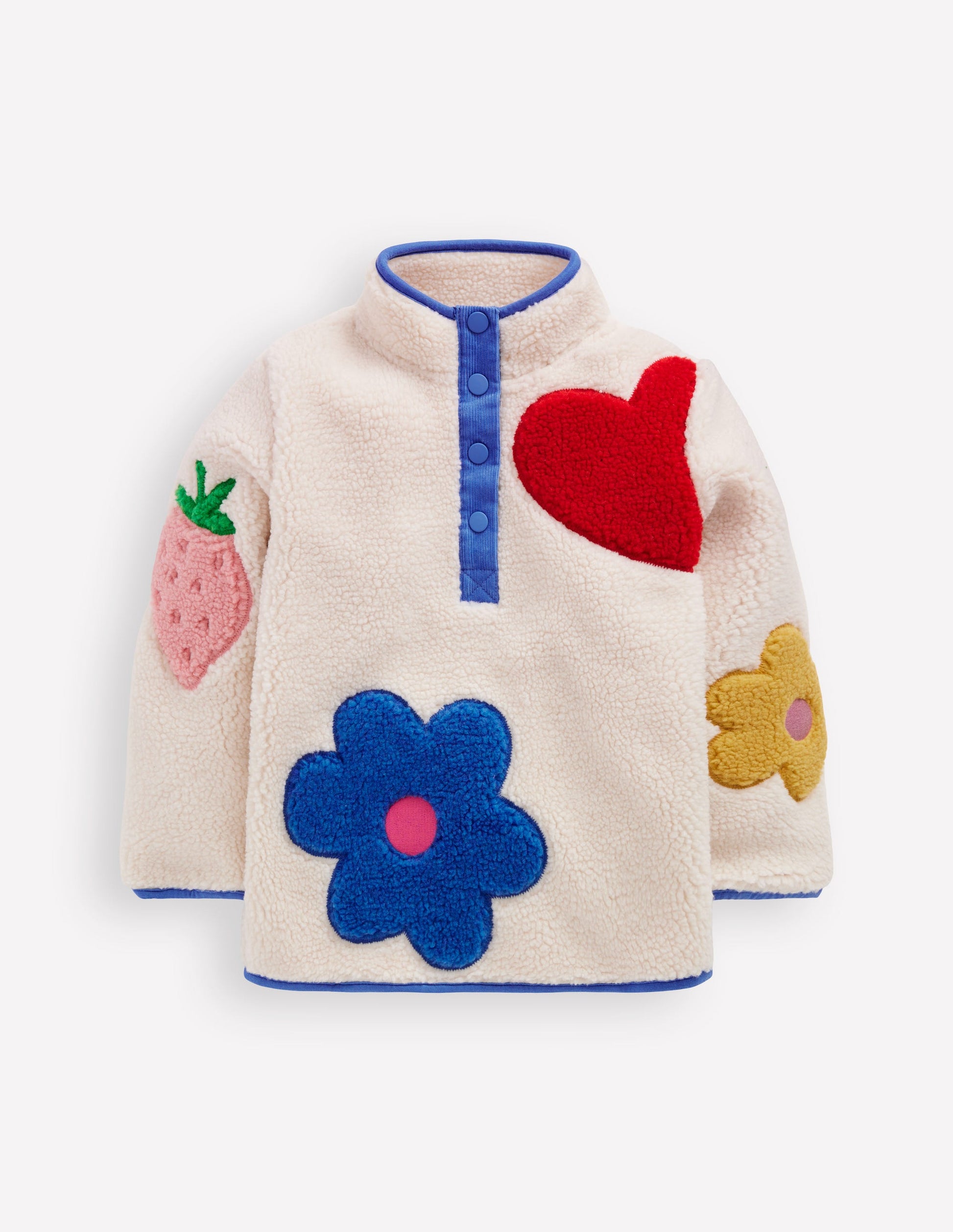 Borg Logo Pop Over-Ivory Strawberry Flower-1