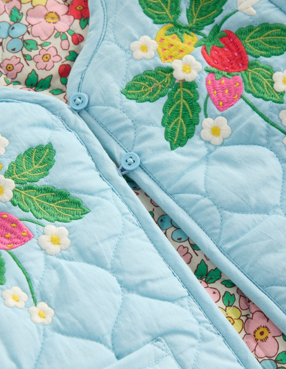 Aurore Reversible Jacket-Vanilla White Apple Blossom - Image 3