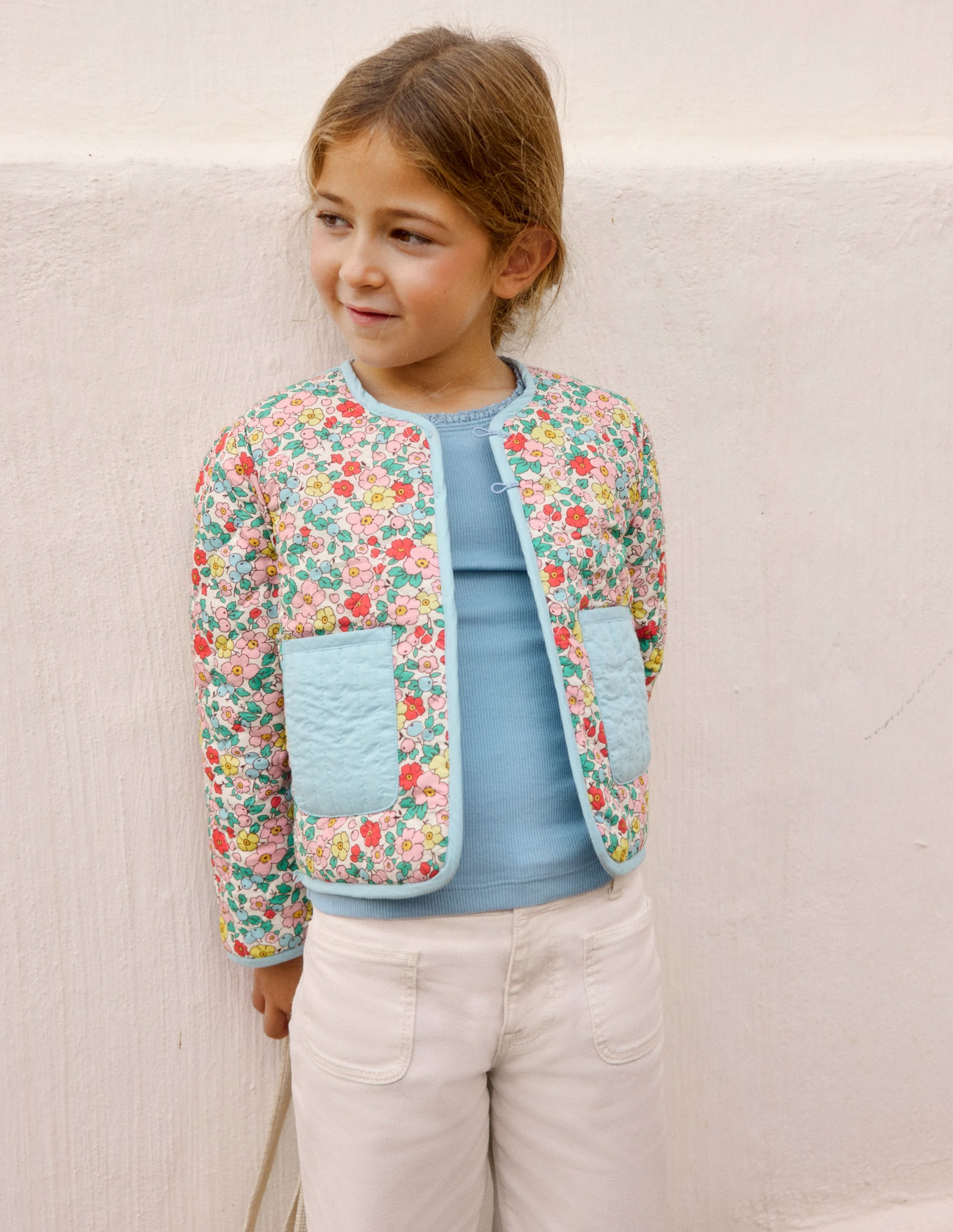 Aurore Reversible Jacket-Vanilla White Apple Blossom - Image 4