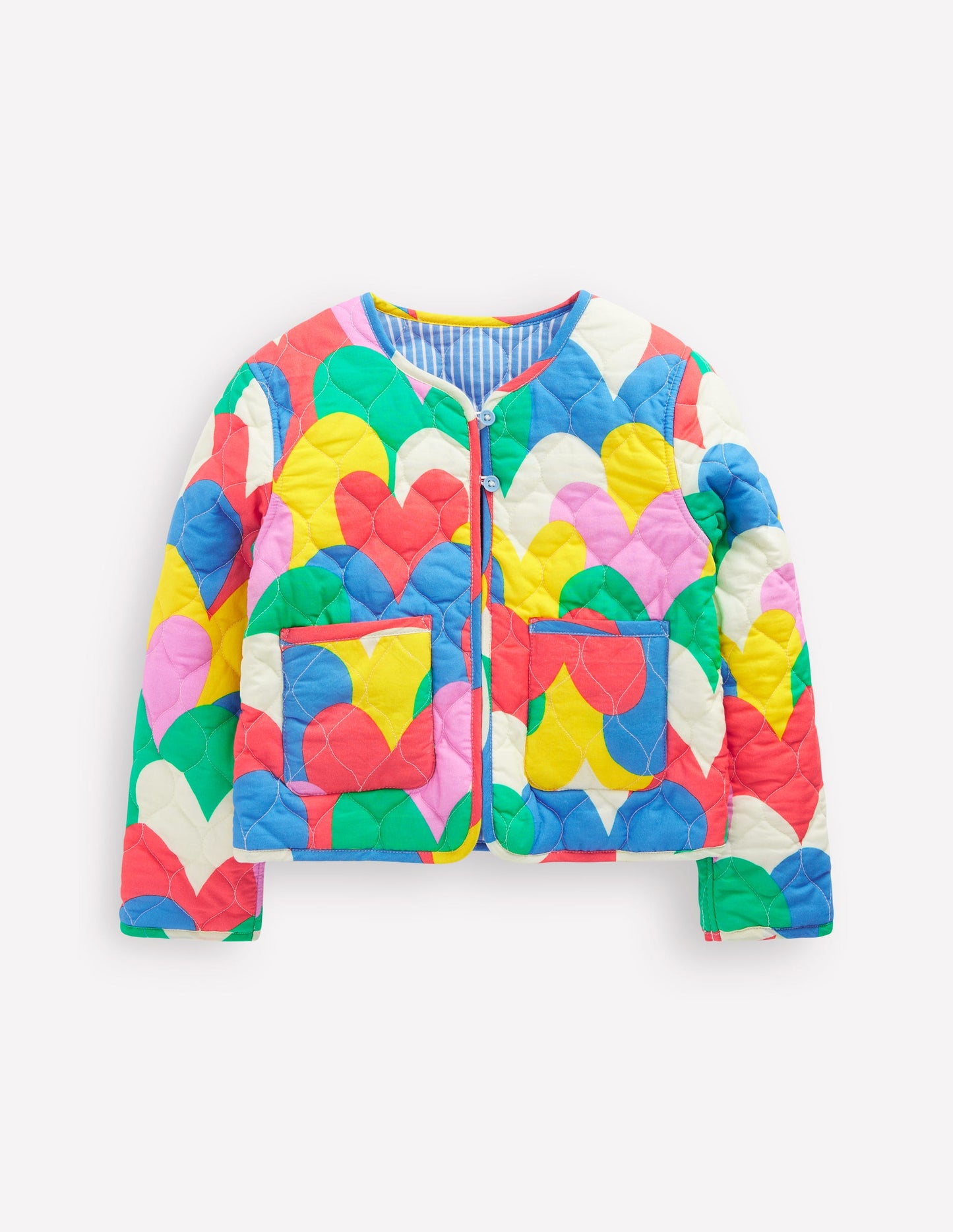 Aurore Reversible Jacket-Multi Hearts Camo