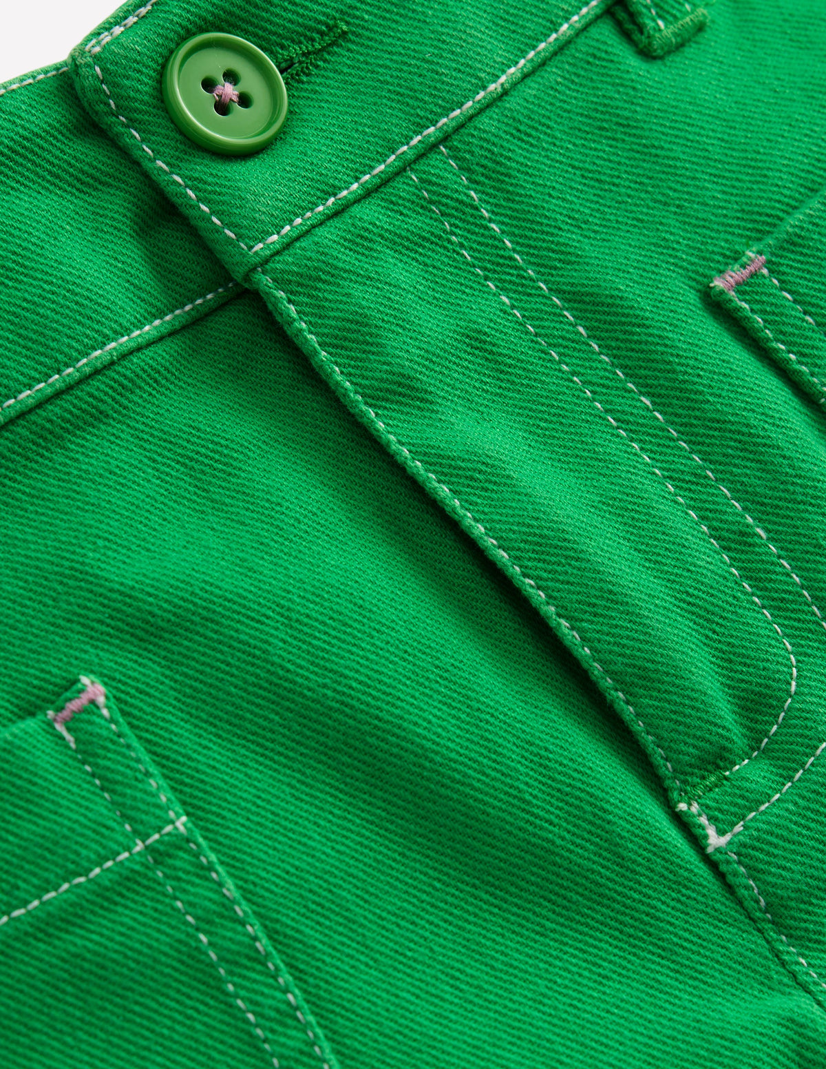 Patch Pocket Shorts-Green - Image 3