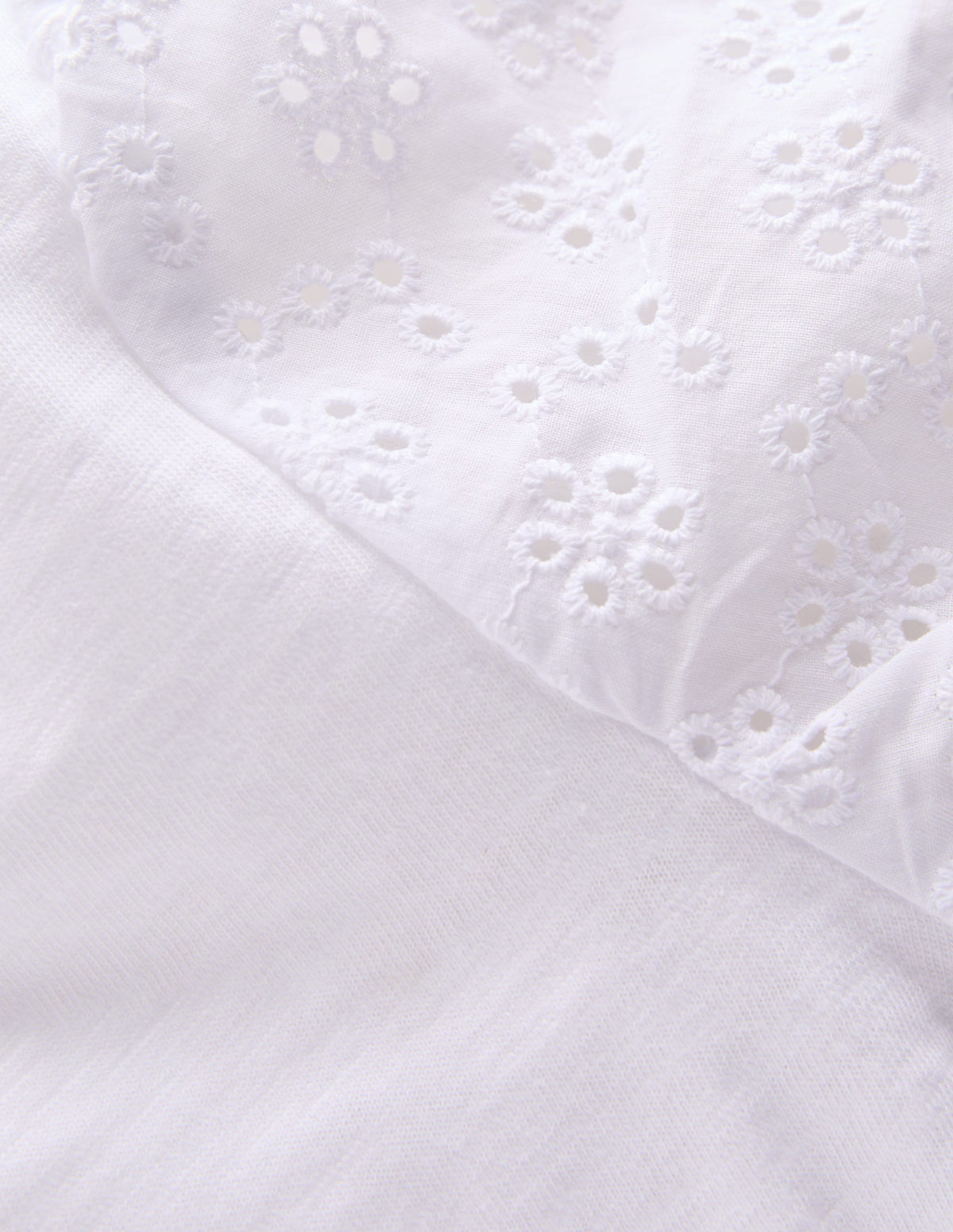 Broderie Mix Tee-White - Image 3