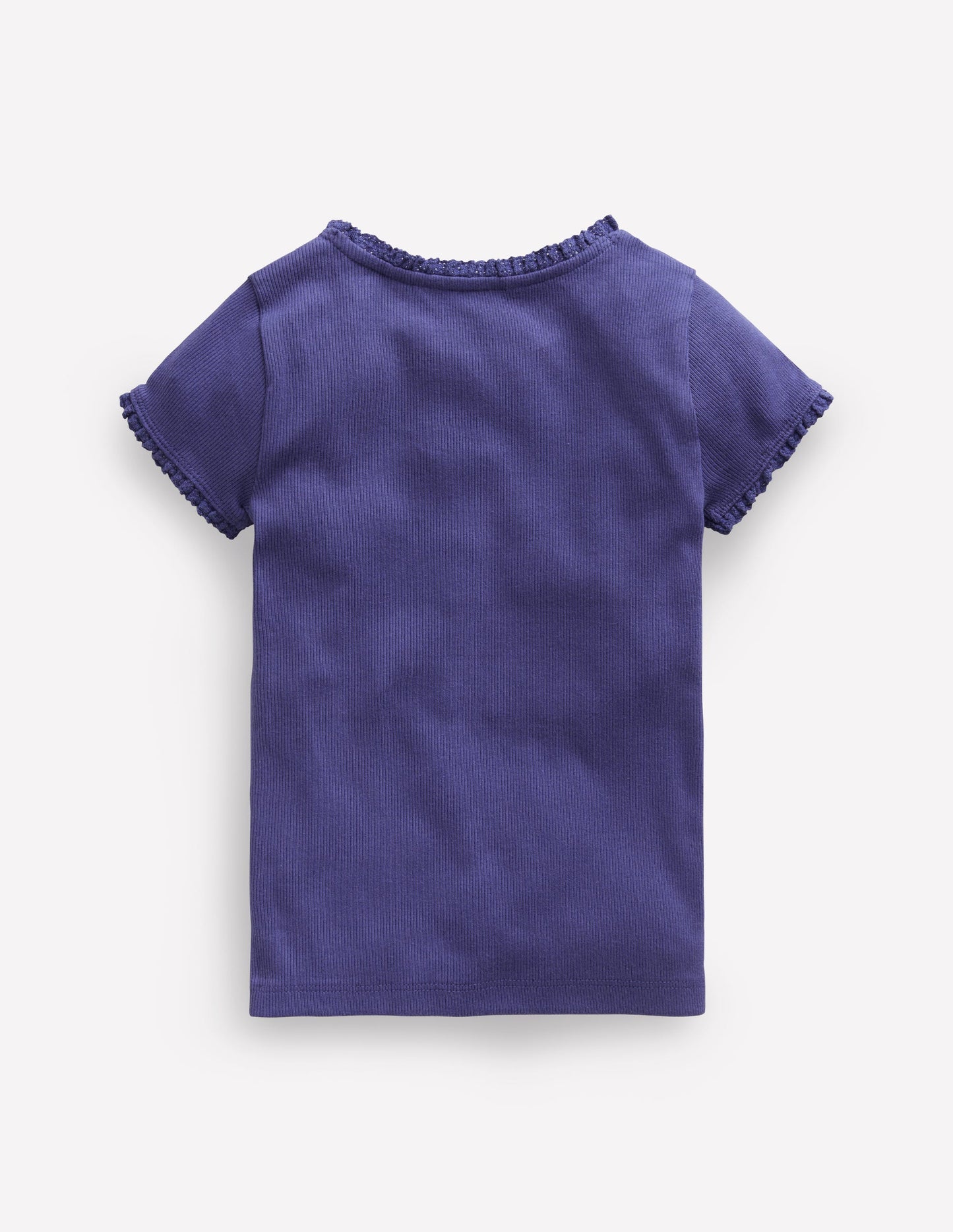 Short Sleeve Ribbed T-shirt-Starboard Blue