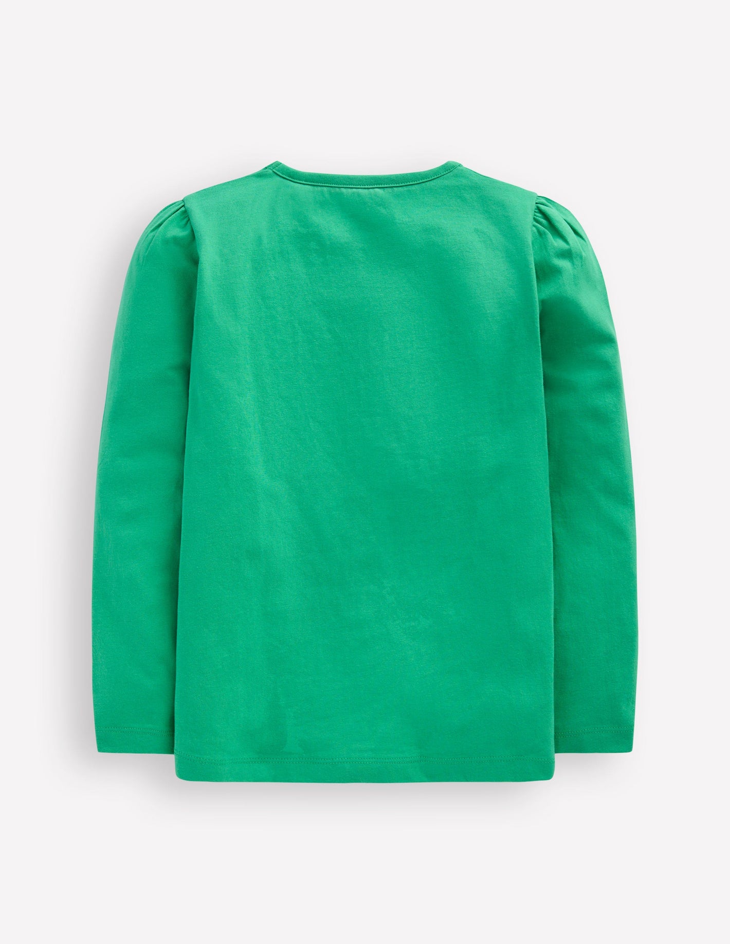 Puff Sleeve Applique T-shirt-Aloe Green Bunny