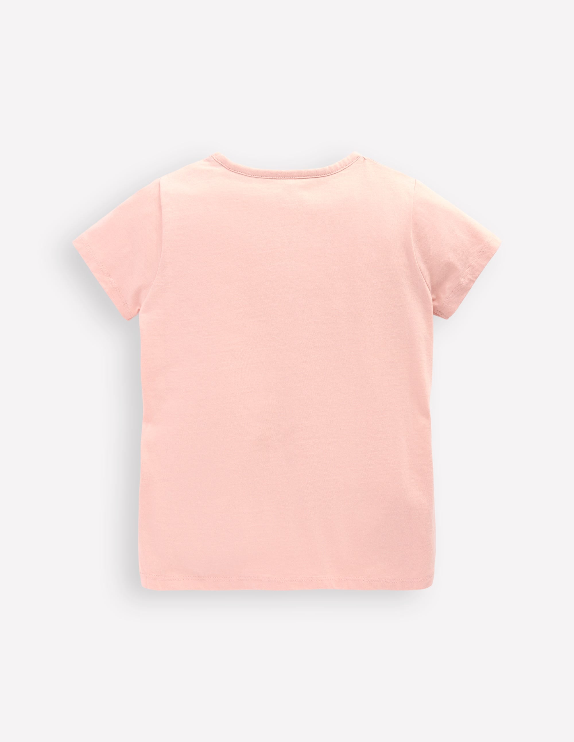 Short Sleeve Appliqué T-shirt-Chalk Pink Mermaid - Image 2