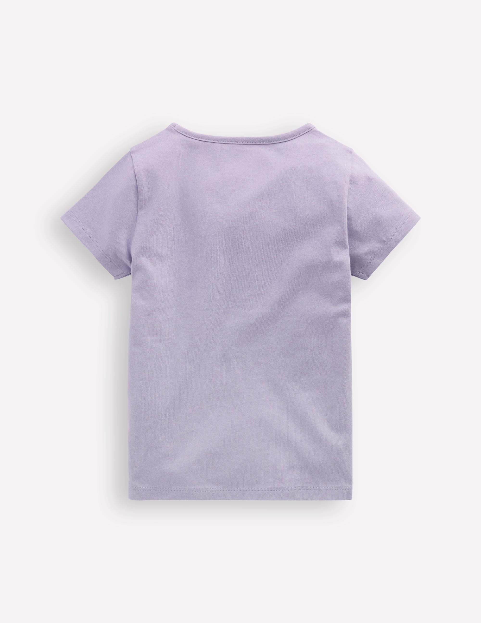 Short Sleeve Appliqué T-shirt-Misty Lavendar Cherries - Image 2