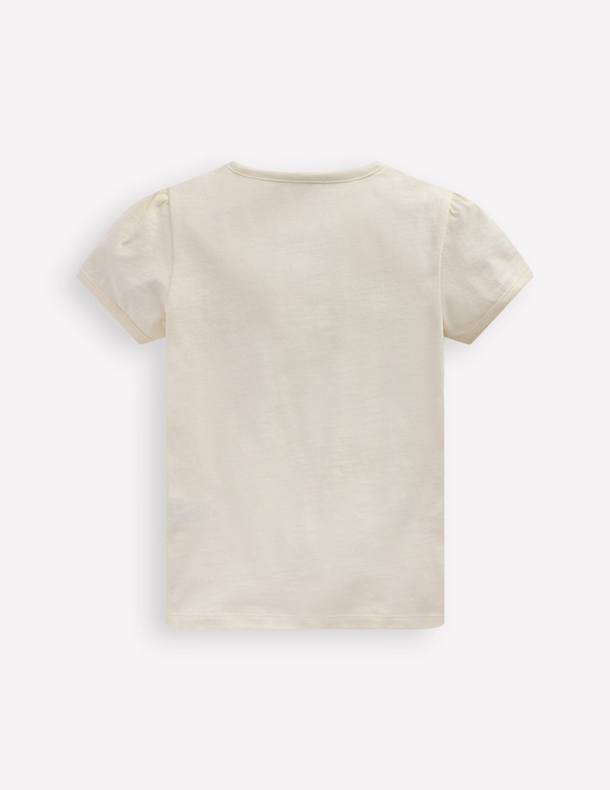 Puff Sleeve Superstitch Top-Ivory Ballerinas - Image 2