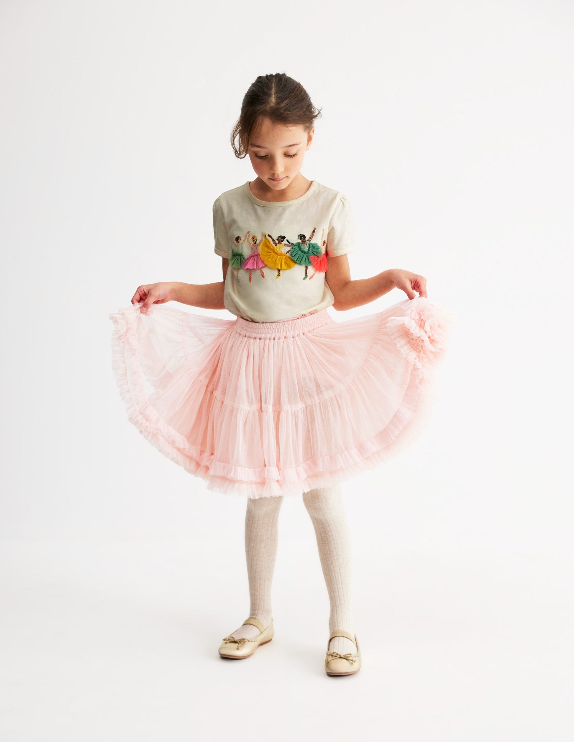 Puff Sleeve Superstitch Top-Ivory Ballerinas-4
