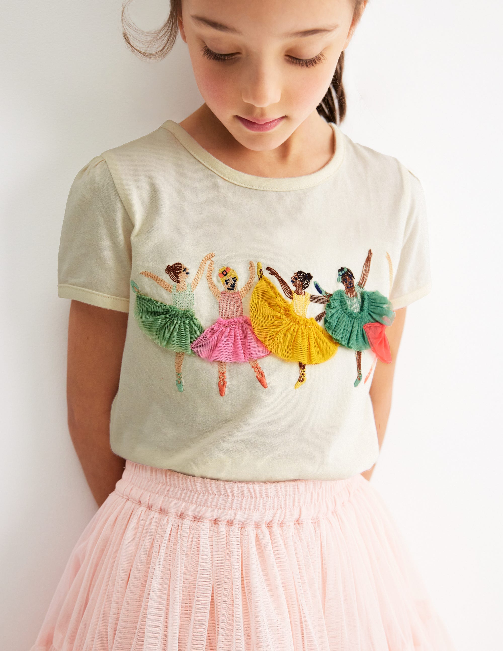 Puff Sleeve Superstitch Top-Ivory Ballerinas - Image 5