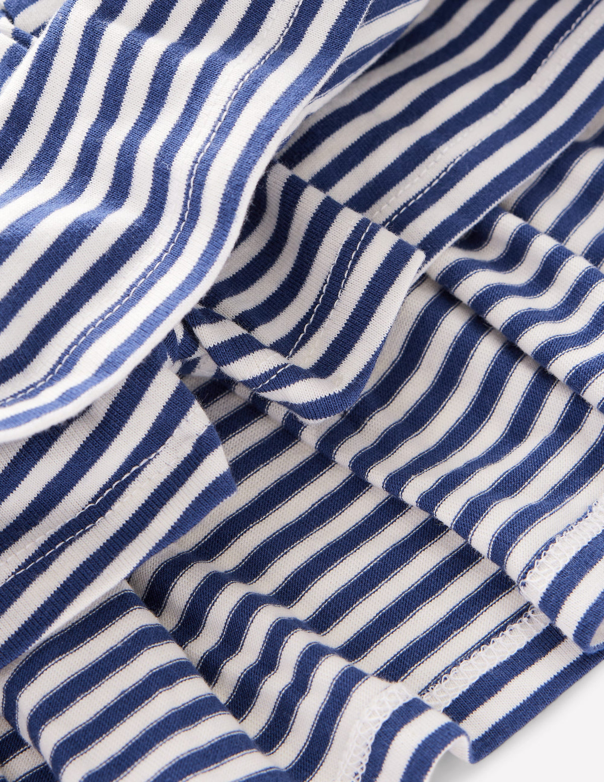 Pleated Jersey Skort-Starboard Ivory Stripe - Image 3