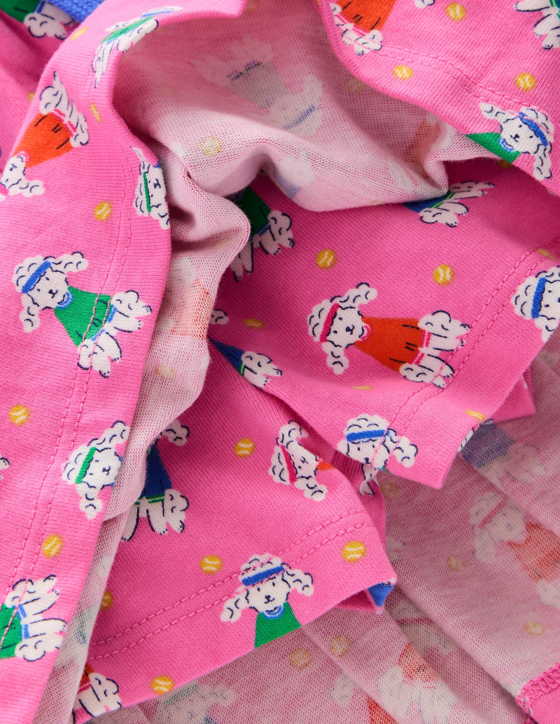 Pleated Jersey Skort-Cosmos Pink Sporty Poodle Boden USA