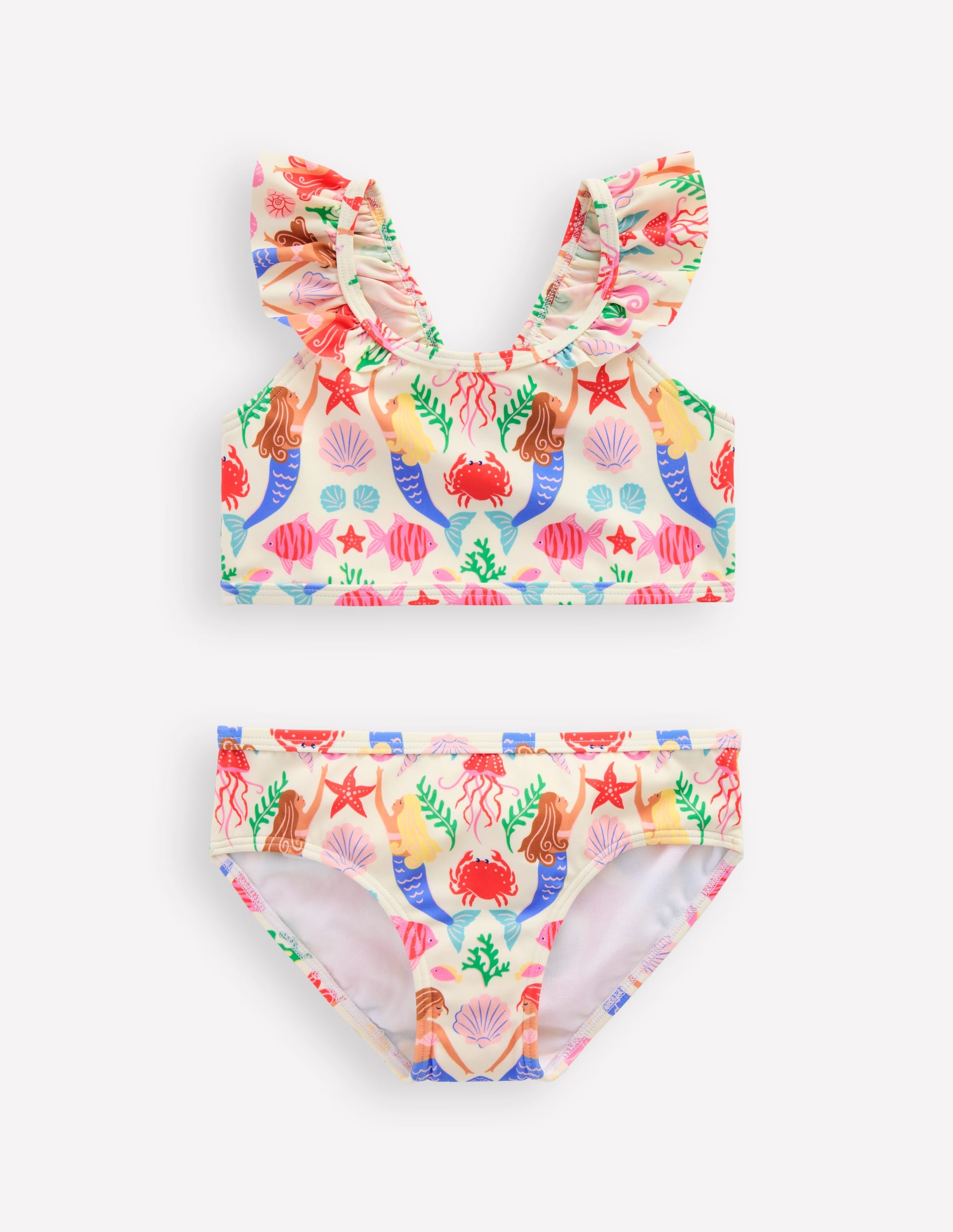 Frill Strap Bikini-Ivory Mermaid - Image 2