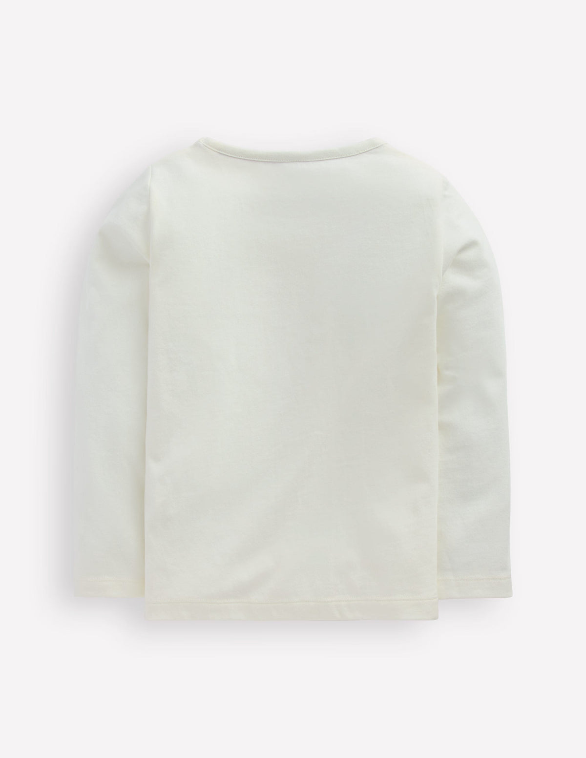 Ari Long Sleeve Boucle T-shirt-Ivory Strawberries - Image 2
