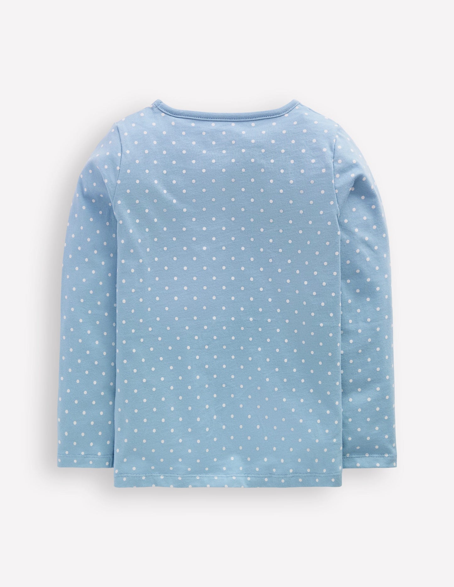 Ari Long Sleeve Boucle T-shirt-Glacier Blue Spot Easter