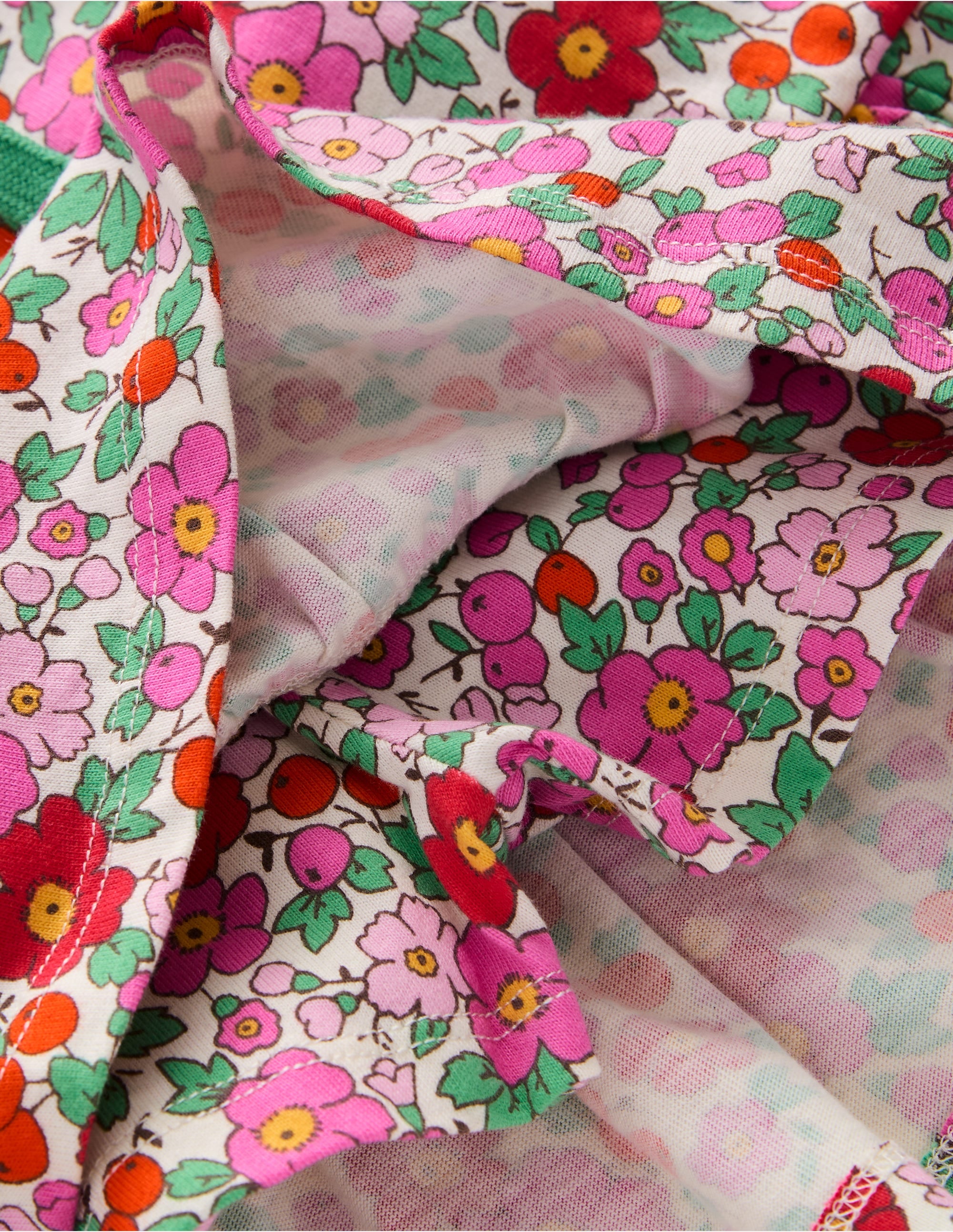 Tiered Jersey Skort-Pink Apple Blossom Floral - Image 3